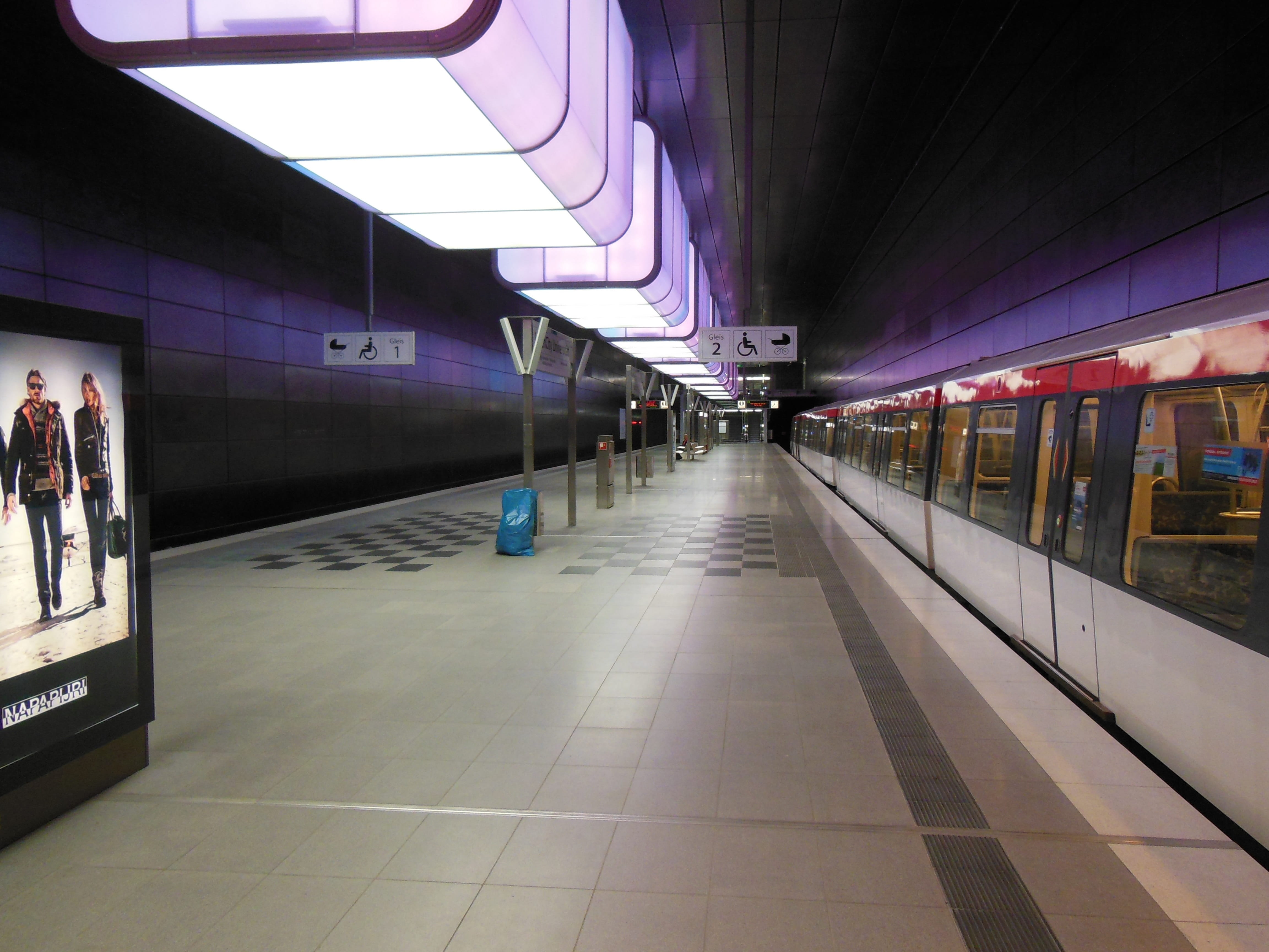 passengers, travel, built structure, illuminated, underground, railroad station platform, railway station, indoors, tiled floor, diminishing perspective, HD Wallpaper