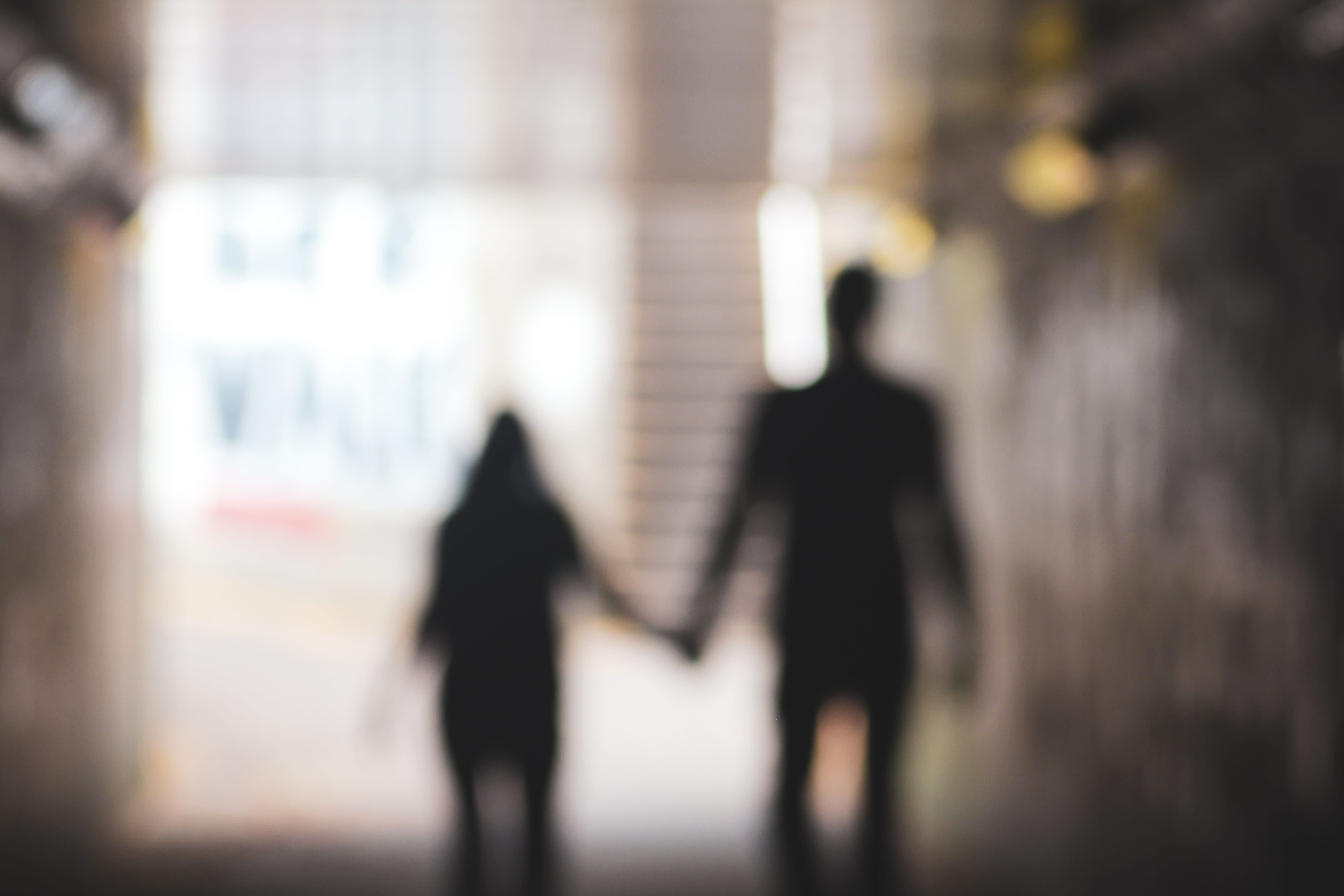 businessman, together, tunnel, hand in hand, window, silhouette, city, adult, men, unrecognizable Person, mysteriou, women, indoors, hands, blur, holding, HD Wallpaper