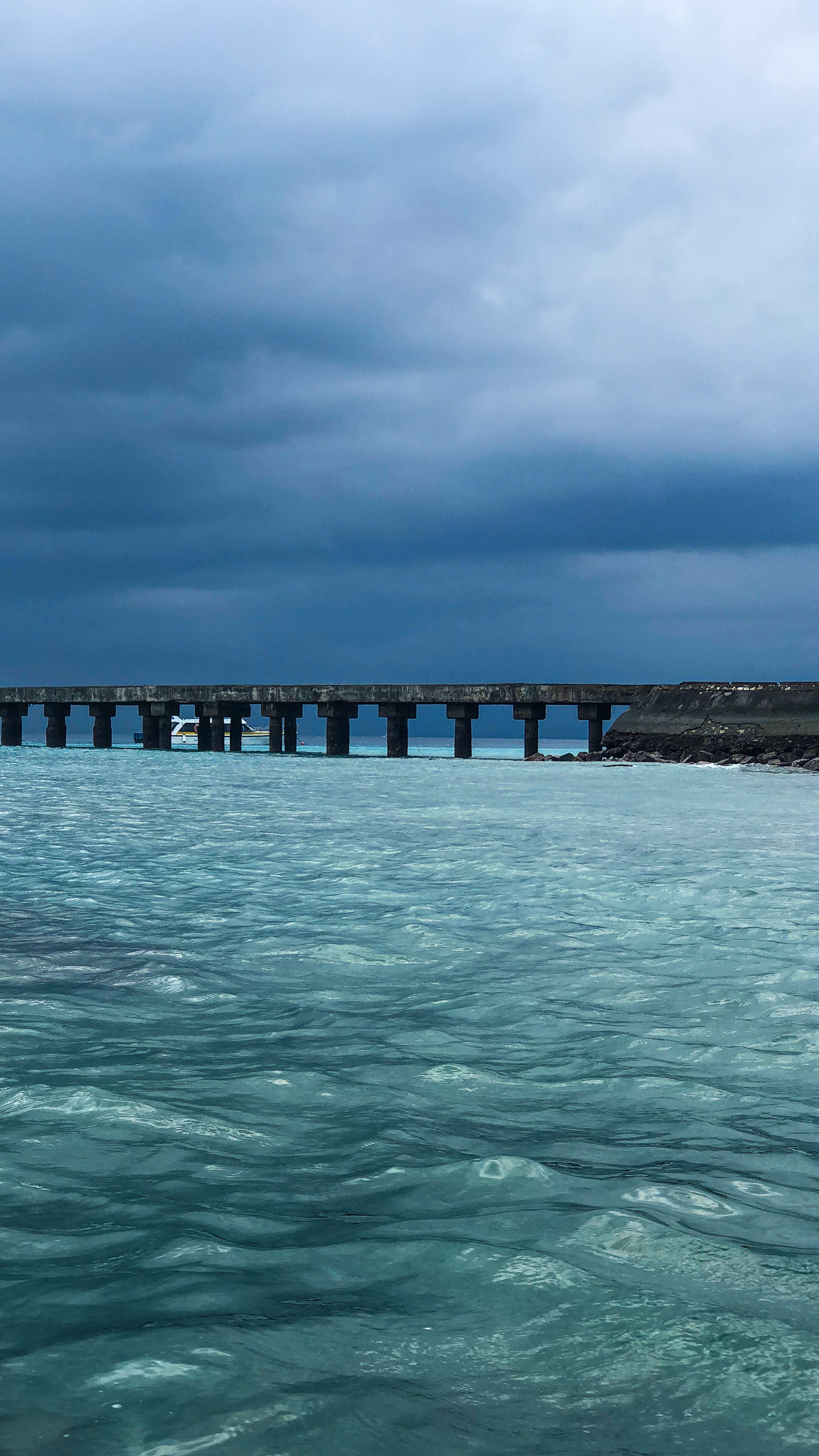 indonesia, connection, nusapenida, water, 4K, day, tranquil scene, tranquility, bridge, outdoors, scenics - nature, pier, teal, nature, architecture, long, Phone HD Wallpaper
