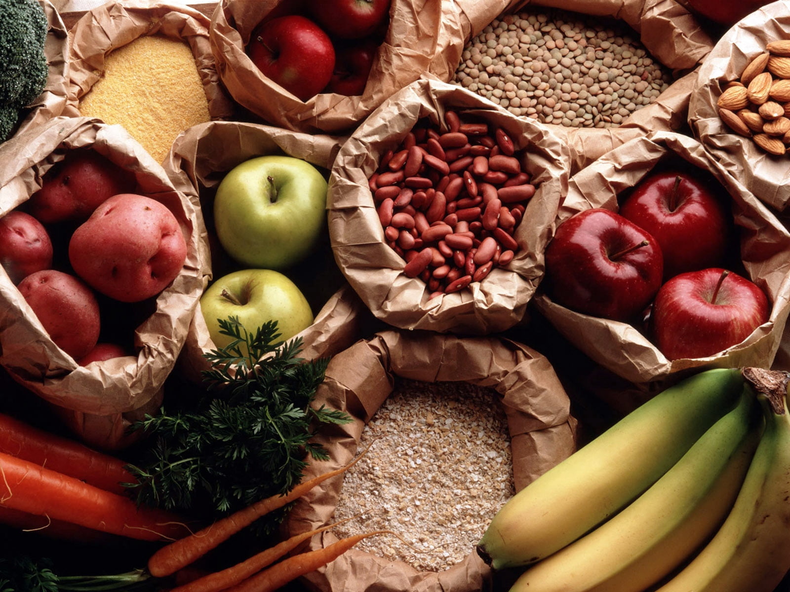bags, rustic, no People, high angle view, food, spice, red, food and drink, cereals, table, organic, fruit, healthy Eating, close-up, bag, group of Objects, HD Wallpaper