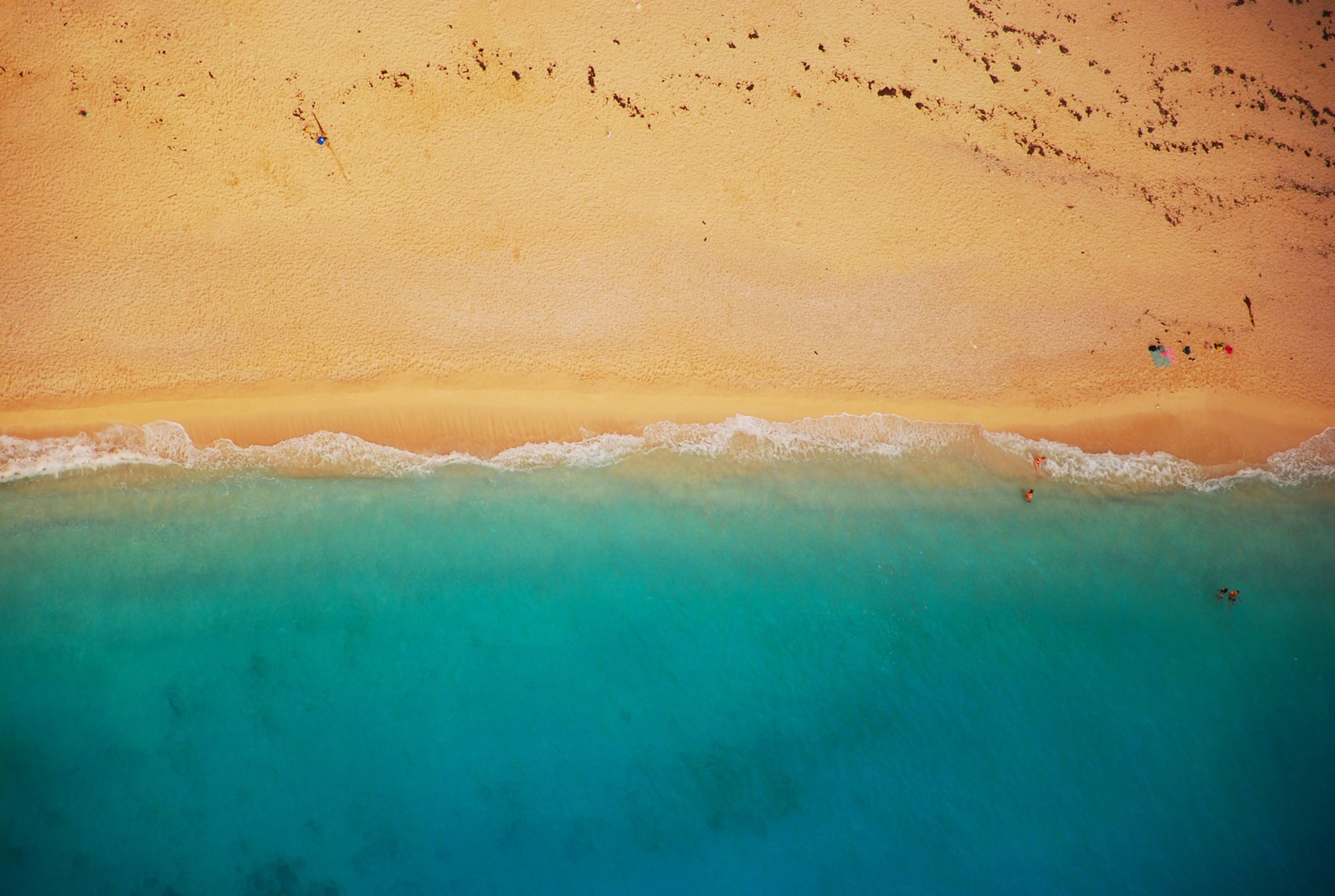 2K, shore, shoreline, beach, sand, surf, sea, summer, coast, HD Wallpaper