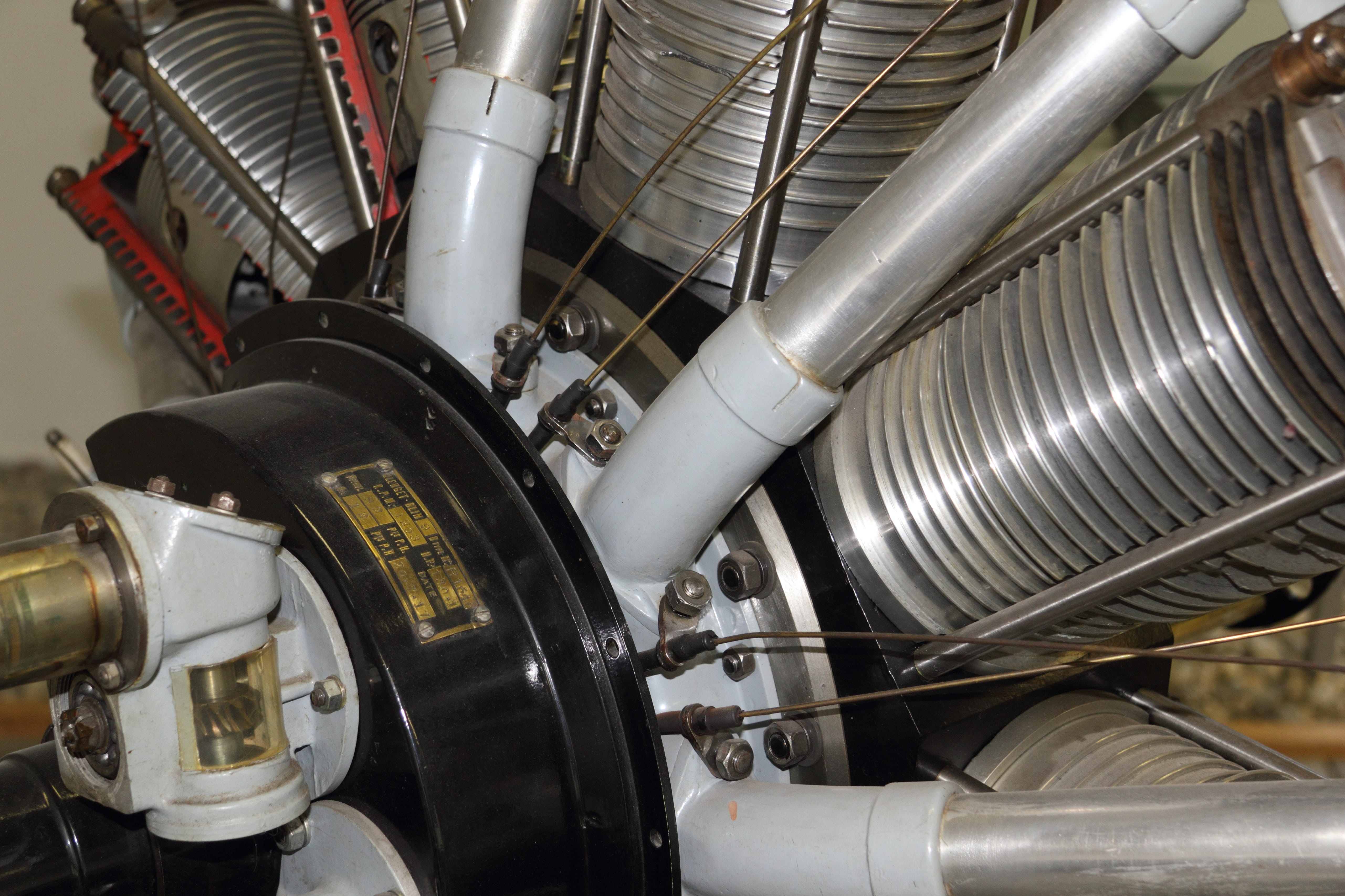 aviation, equipment, steel, Museum, car, jet engine, metal, propeller, machinery, rotary, 5K, pipe - tube, low angle view, mode of transportation, silver colored, HD Wallpaper