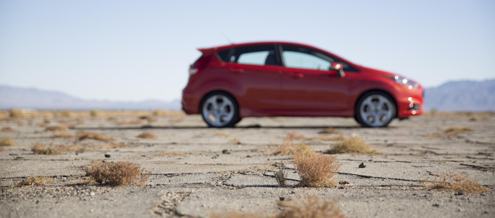 journey, scenics - nature, landscape, fiesta, 1080P, motor vehicle, vehicle breakdown, climate, red, ford, clear sky, sky, car, mode of transportation, HD Wallpaper