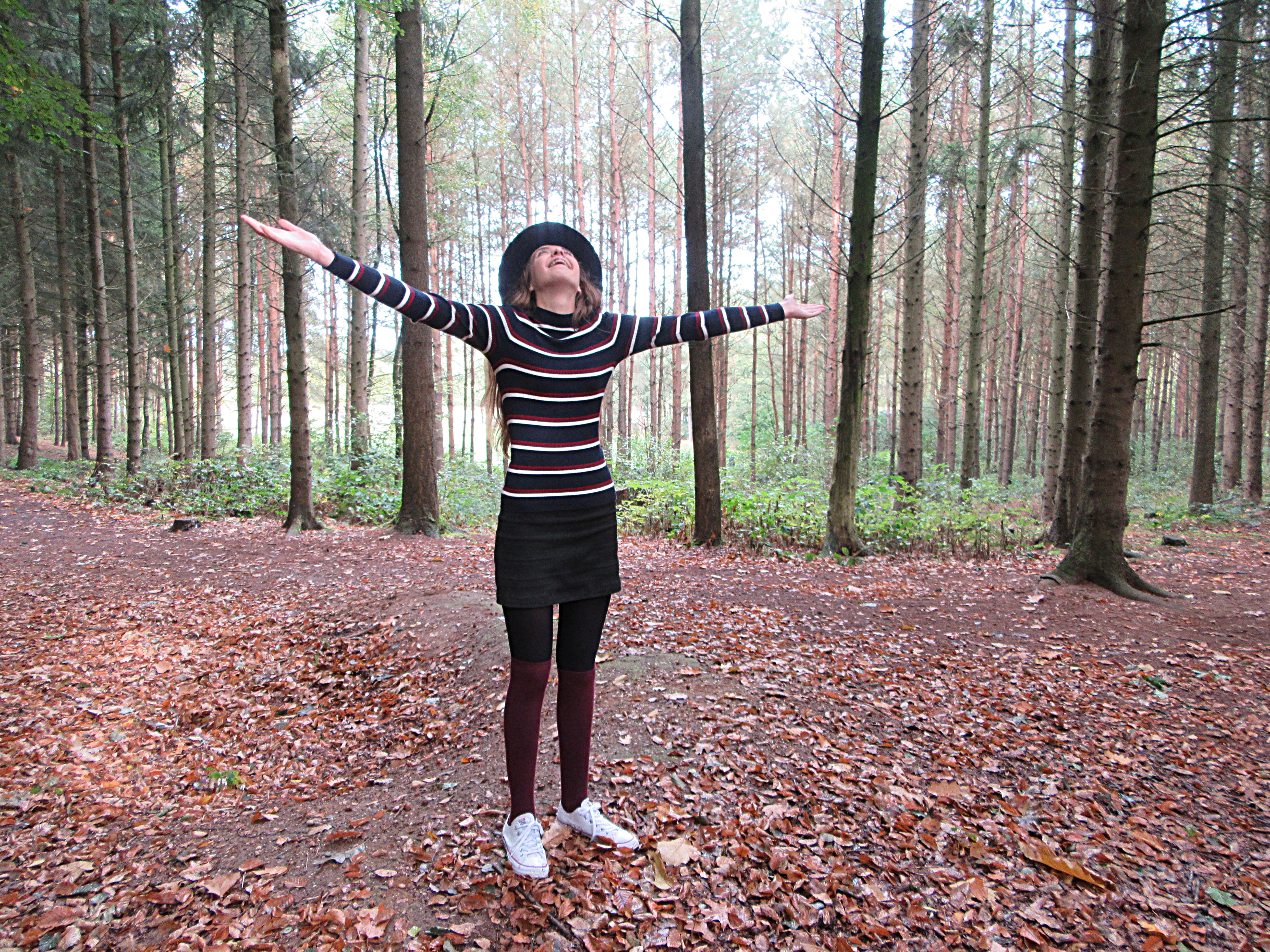 worship, spontaneous, women, woodland, adult, clothes, people, arms outstretched, black and white, beauty In Nature, fashion, teen, outdoors, black, limb, HD Wallpaper
