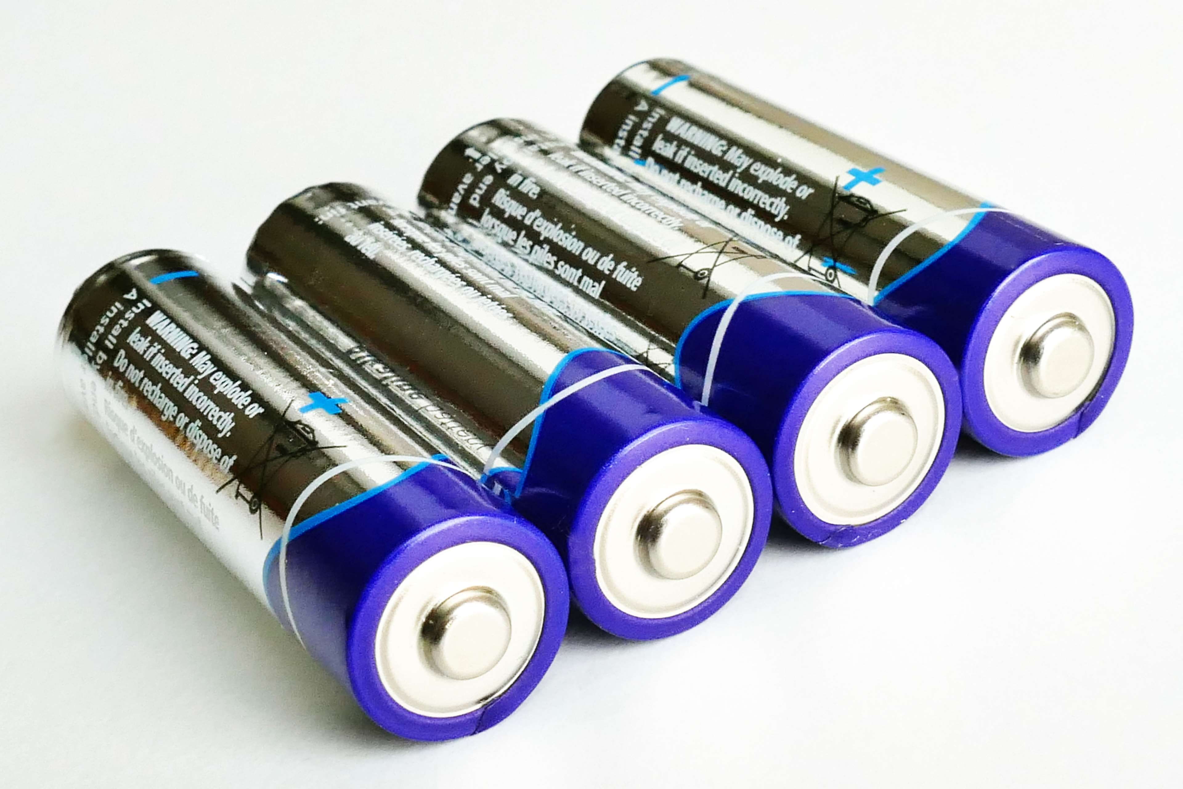 batteries, disposable, group, equipment, metal, battery, multi colored, electric, no people, silver colored, studio shot, cell, aa batteries, white background, HD Wallpaper