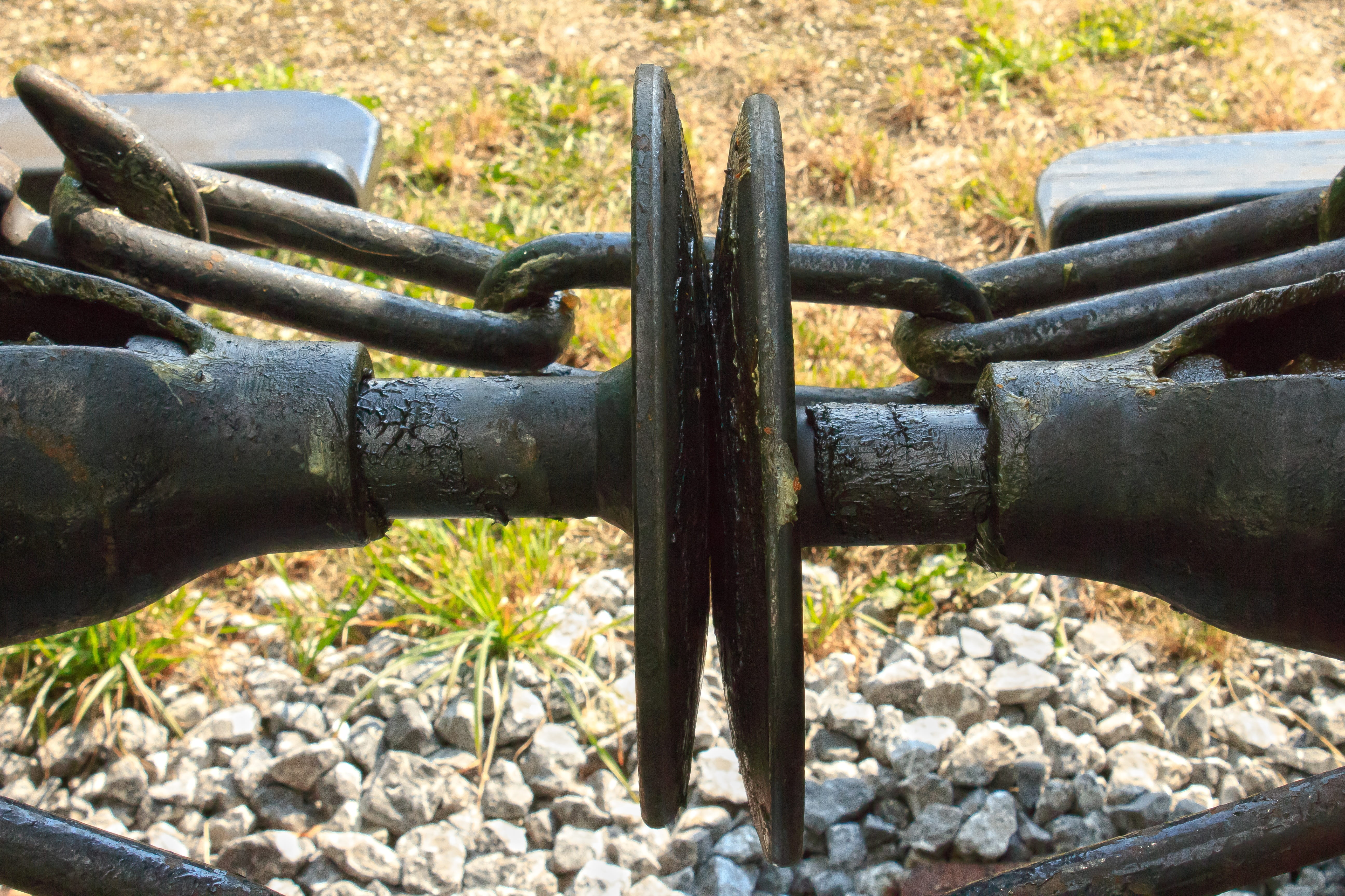 solid, close-up, nature, pipe - tube, day, rock, park - man made space, water, pipeline, high angle view, pipe, iron - metal, long, metal, historically, HD Wallpaper