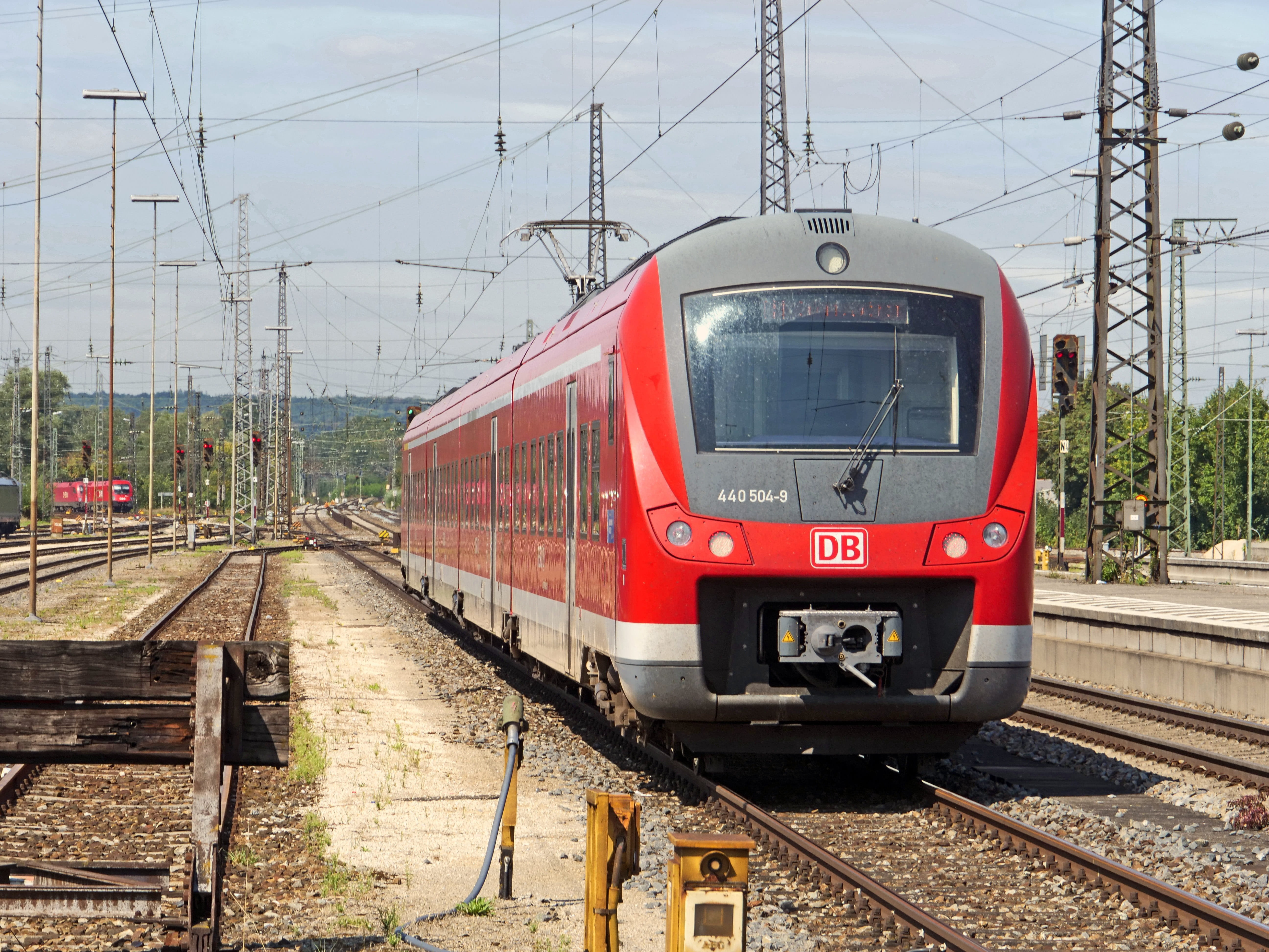 diplomatic traffic, transportation, dbag, public transportation, rail transportation, deutsche bahn, nature, electrical multiple unit, buffer stop, travel, HD Wallpaper