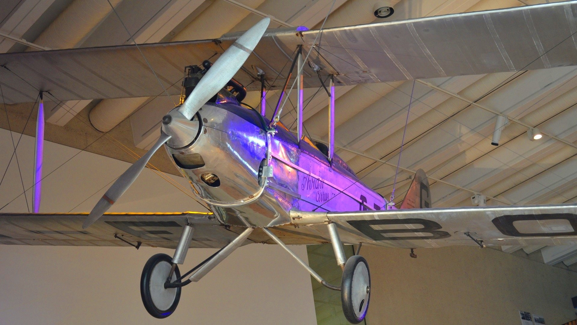 Bert Hinkler, Photography, Brisbane, Museum, 1080P, Avro Avian G-EBOV, Vehicles, British, Aircraft, Avro Avian, Old, Biplane, Airplane, HD Wallpaper