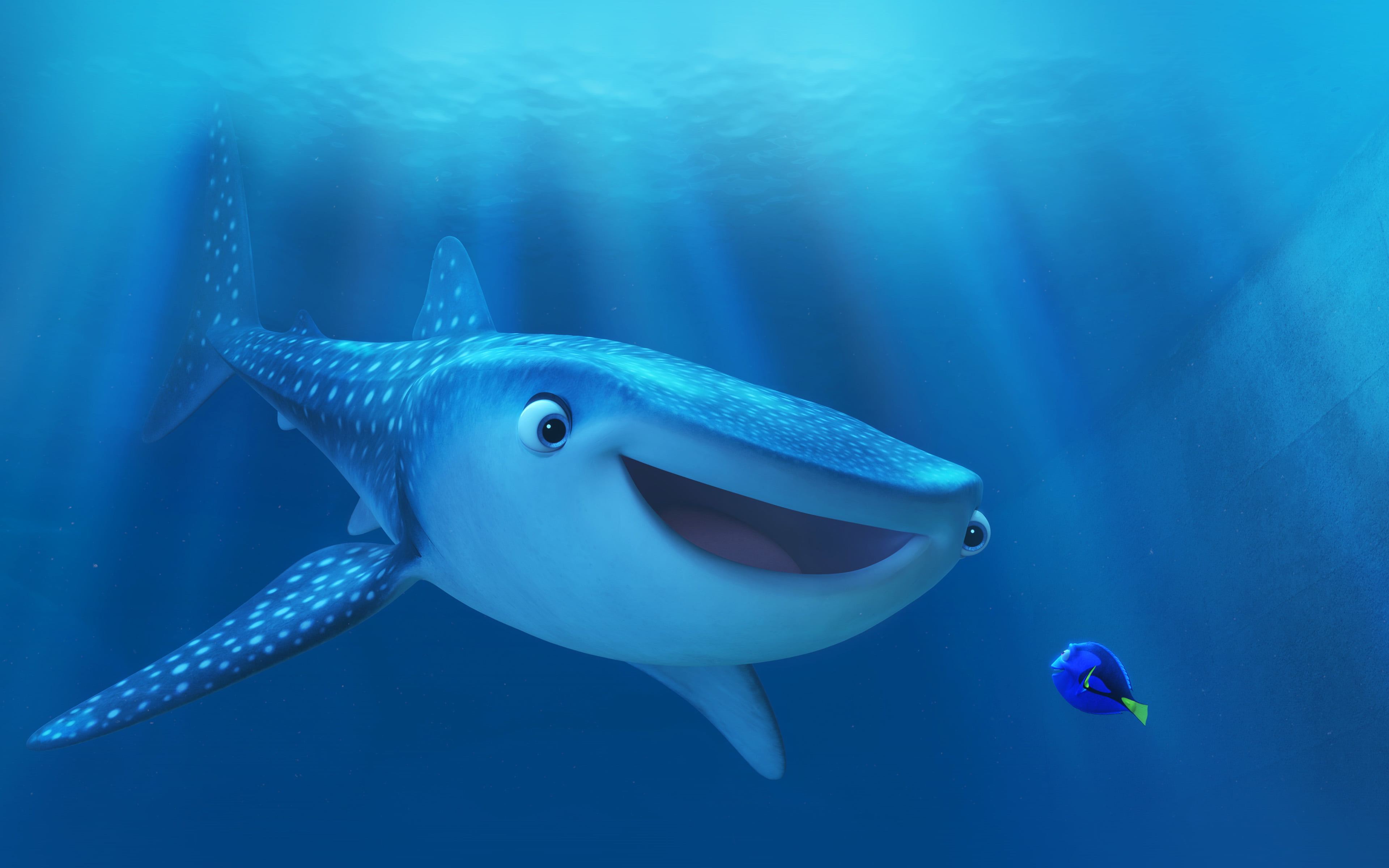 animals in the wild, animal wildlife, nature, fish, blue, swimming, animal eye, vertebrate, sea, no people, art, nemo, marine, 4K, one animal, sea life, HD Wallpaper