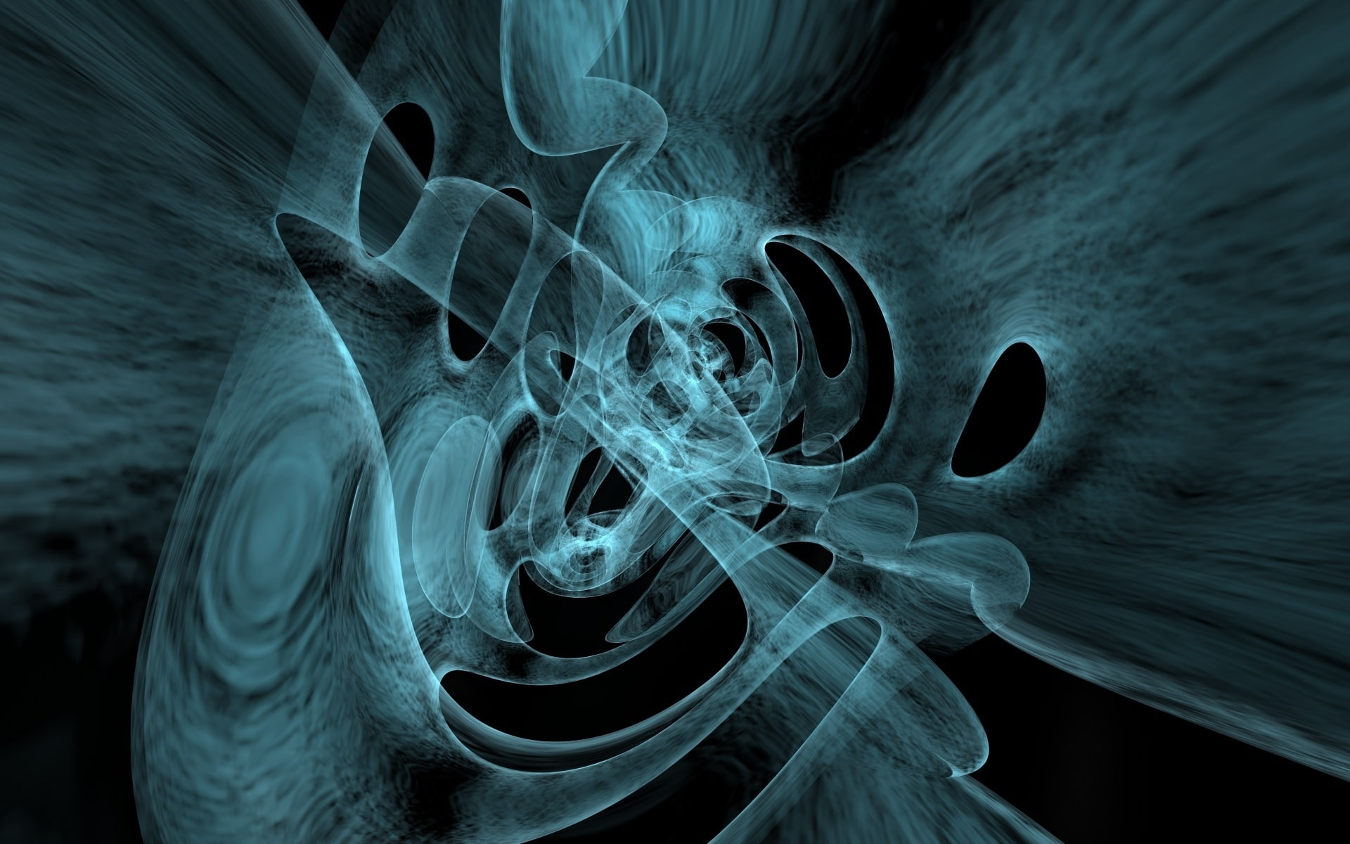 blue, 1080P, labyrinth, abstract, HD Wallpaper