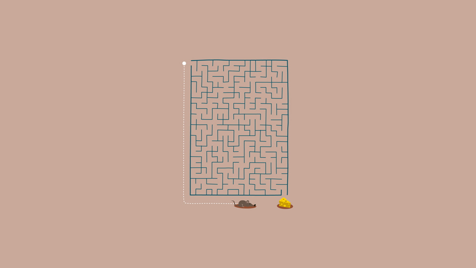 720P, mazes, mice, cheese, humor, minimalism, labyrinth, simple background, animals, HD Wallpaper
