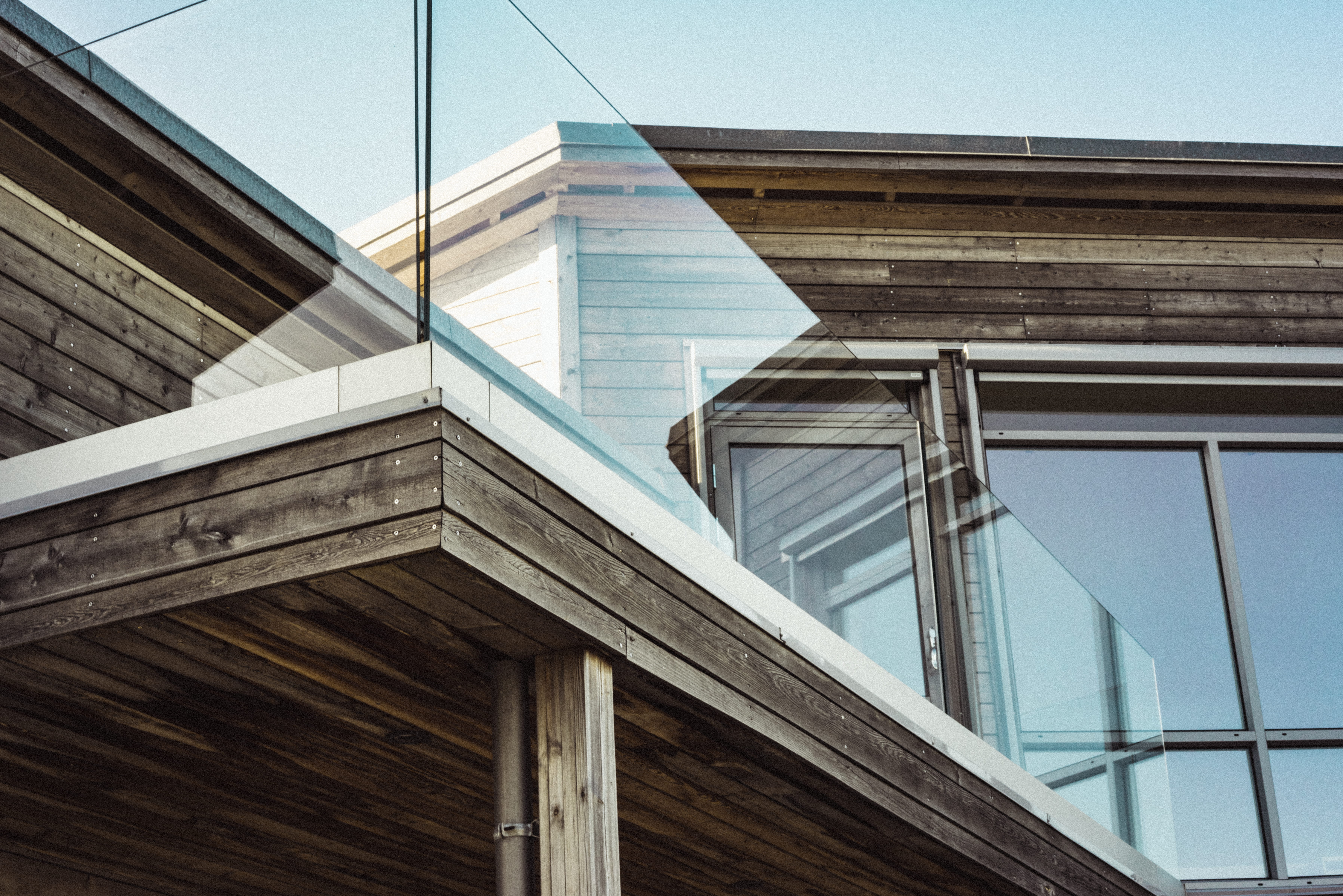 Beach House, no People, house, construction Industry, shape, building Exterior, day, pattern, terrace, photo, glass, 5K, reflection, city, ofg, facade, HD Wallpaper