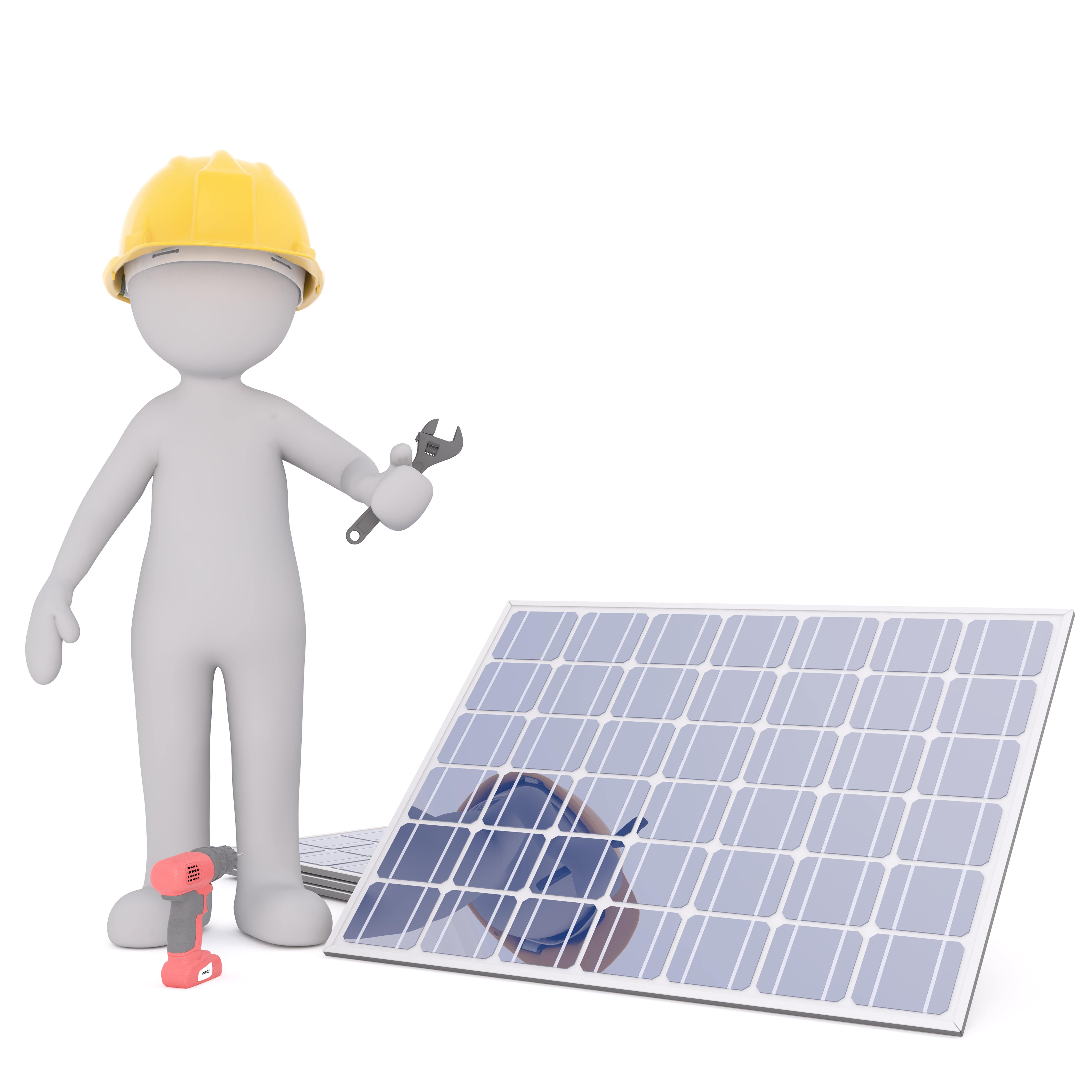 full body, hardhat, electricity, mount, power supply, one person, white background, robot, solarcity, representation, install, environmental conservation, Phone HD Wallpaper