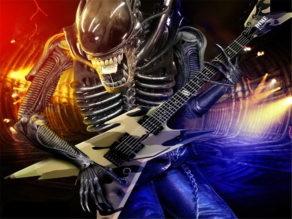 abstract, new, metal, Cool, hd, Music, fantasy, art, 480P, alien, HD Wallpaper