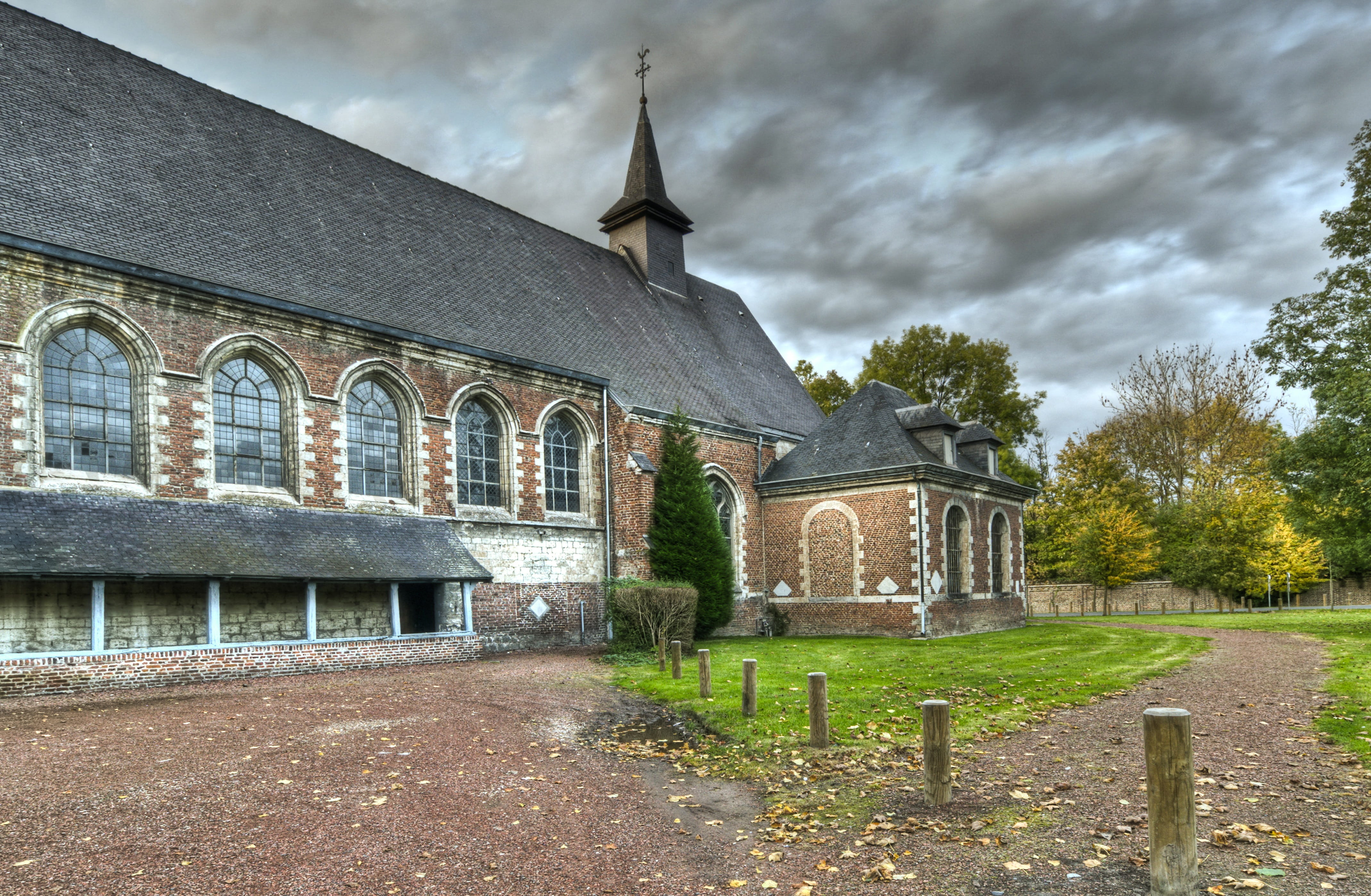the past, cloud - sky, outdoors, day, building exterior, nature, architecture, place of worship, built structure, 4K, sky, former, spirituality, spire, HD Wallpaper