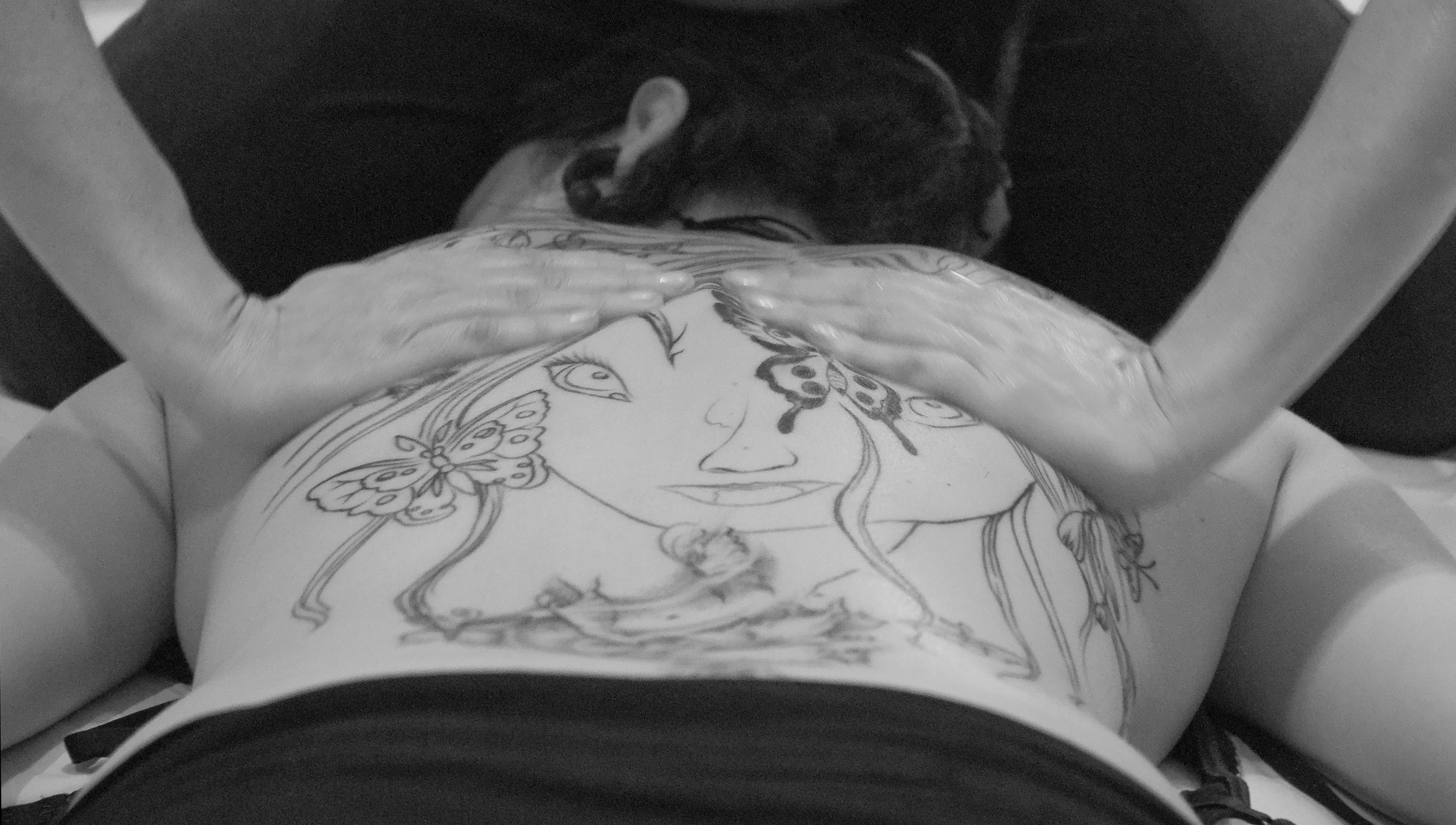 human body part, furniture, relaxation, lying, women, therapy, physiotherapy, leisure activity, hand, rear view, human hand, photo, indoors, tattoo, lifestyles, HD Wallpaper