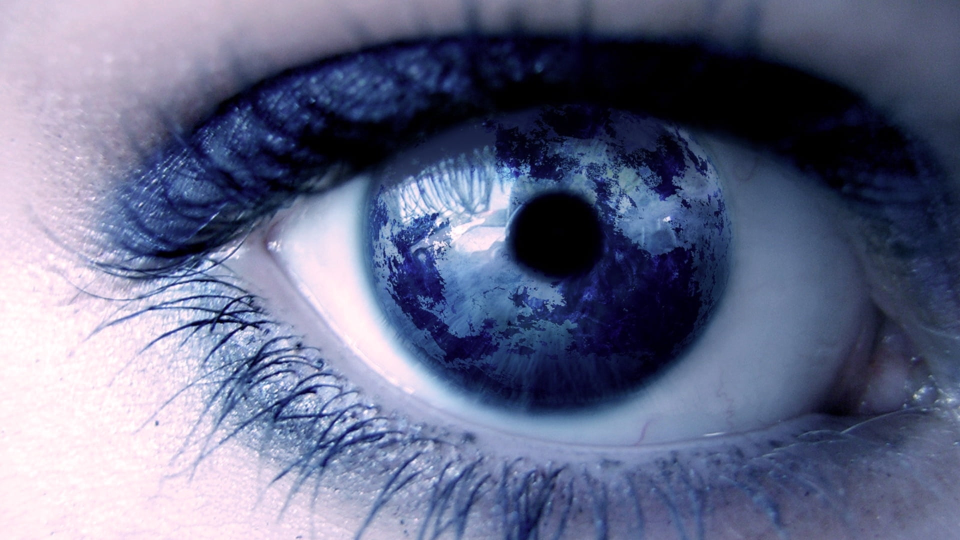 make-up, women, aquula, eye, macro, human Face, backgrounds, iris - Eye, blue, eyesight, looking, beautiful, reflection, eyes, one person, eyeball, eyeshadow, HD Wallpaper