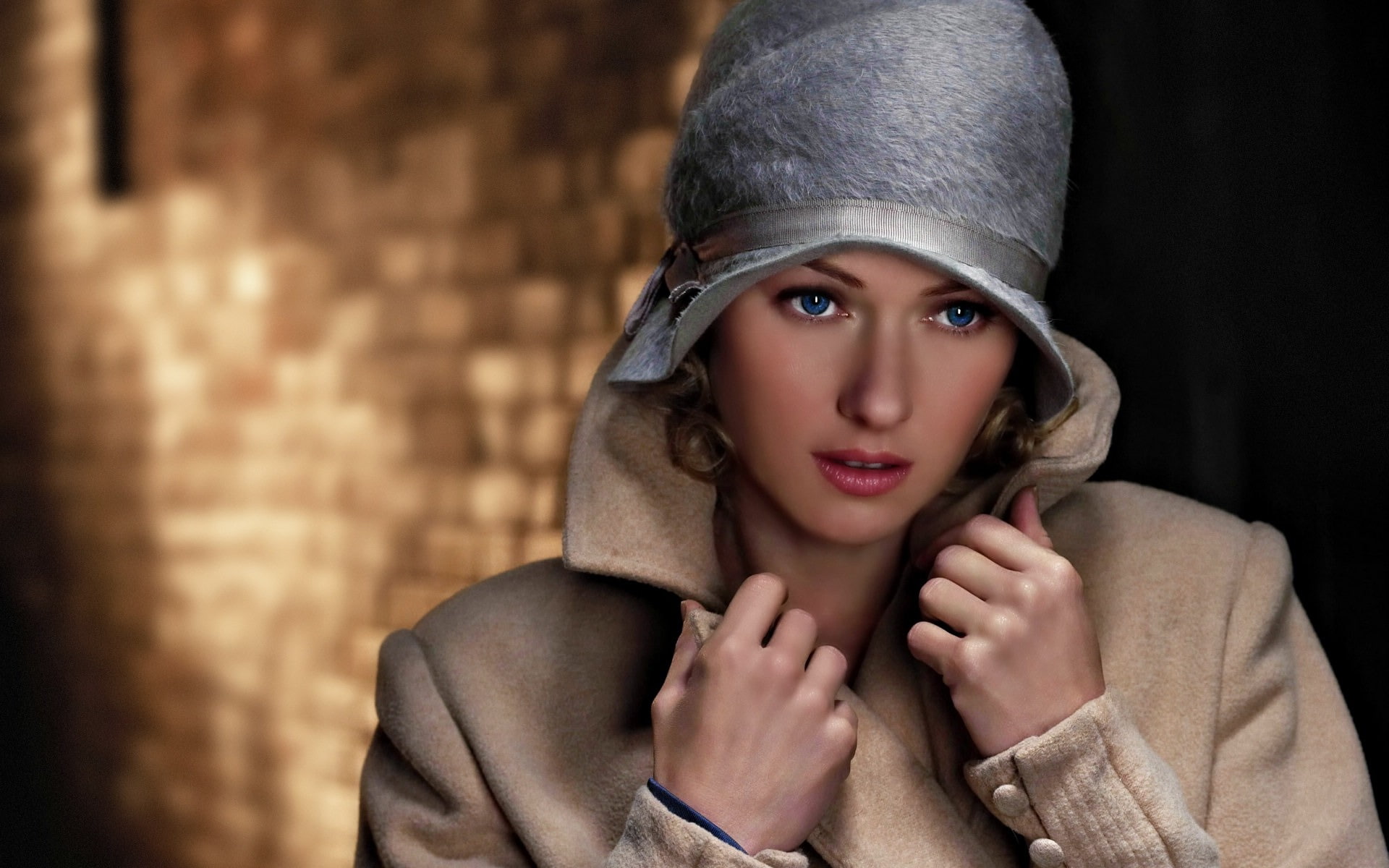 1080P, s, young women, adult, brown, sadness, human face, one person, dark, portrait, hood - clothing, clothing, naomi, beautiful woman, indoors, HD Wallpaper