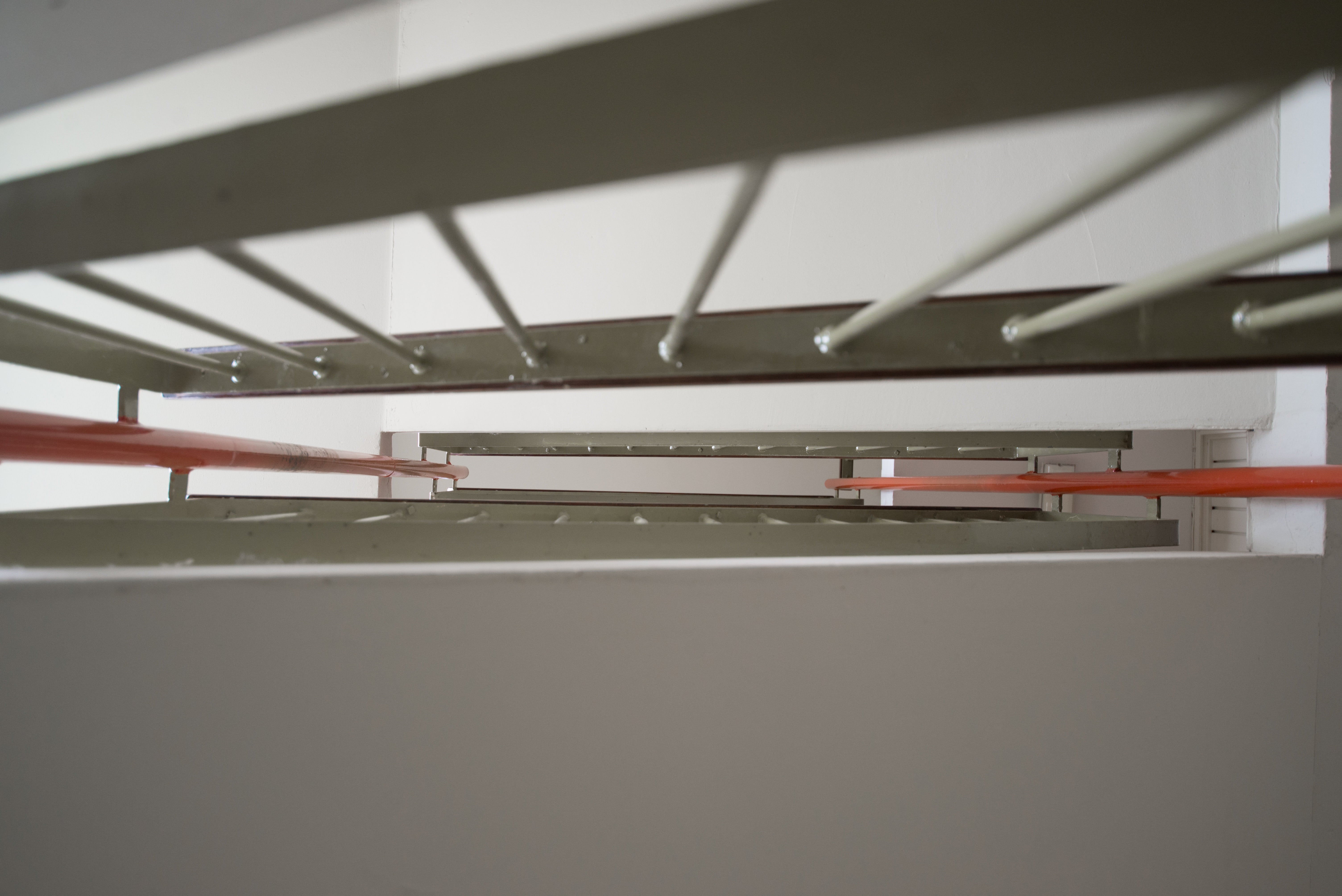 white, climb, close-up, industry, built structure, architecture, stairs, connection, bridge, nature, low angle view, no people, indoors, copy space, down, HD Wallpaper