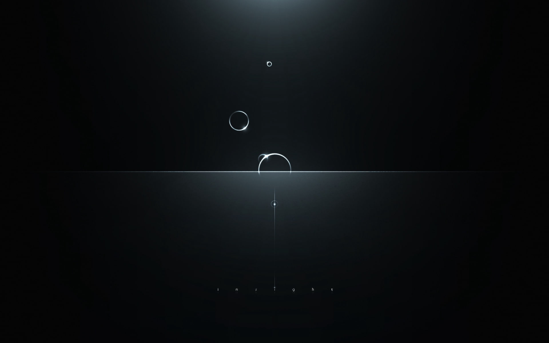 minimalism, light, intuition, dark, 1080P, reflections, circles, HD Wallpaper