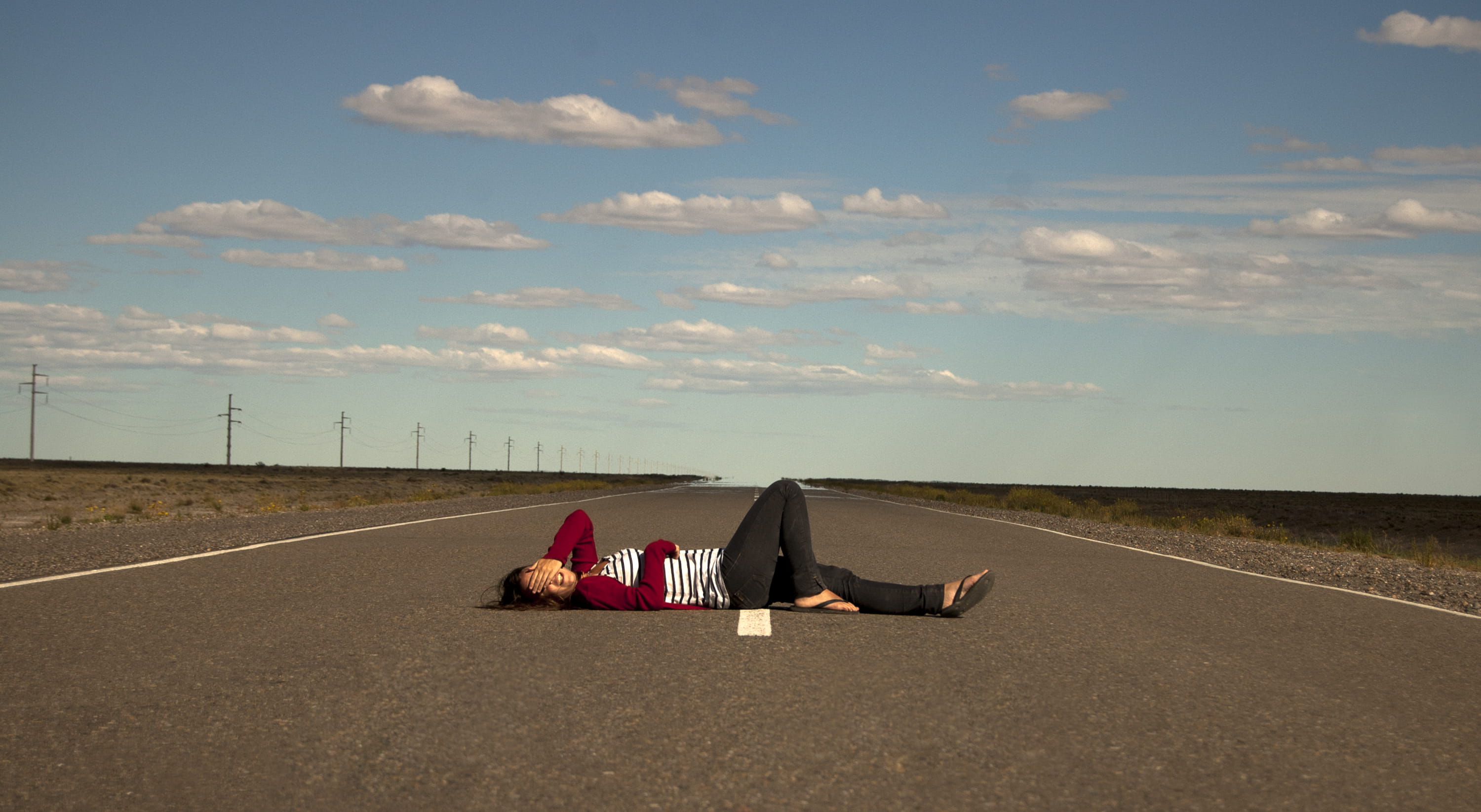 the way forward, roadtrip, full length, people, girl, cloud - sky, togetherness, nature, direction, transportation, day, leisure activity, women, horizon over land, HD Wallpaper