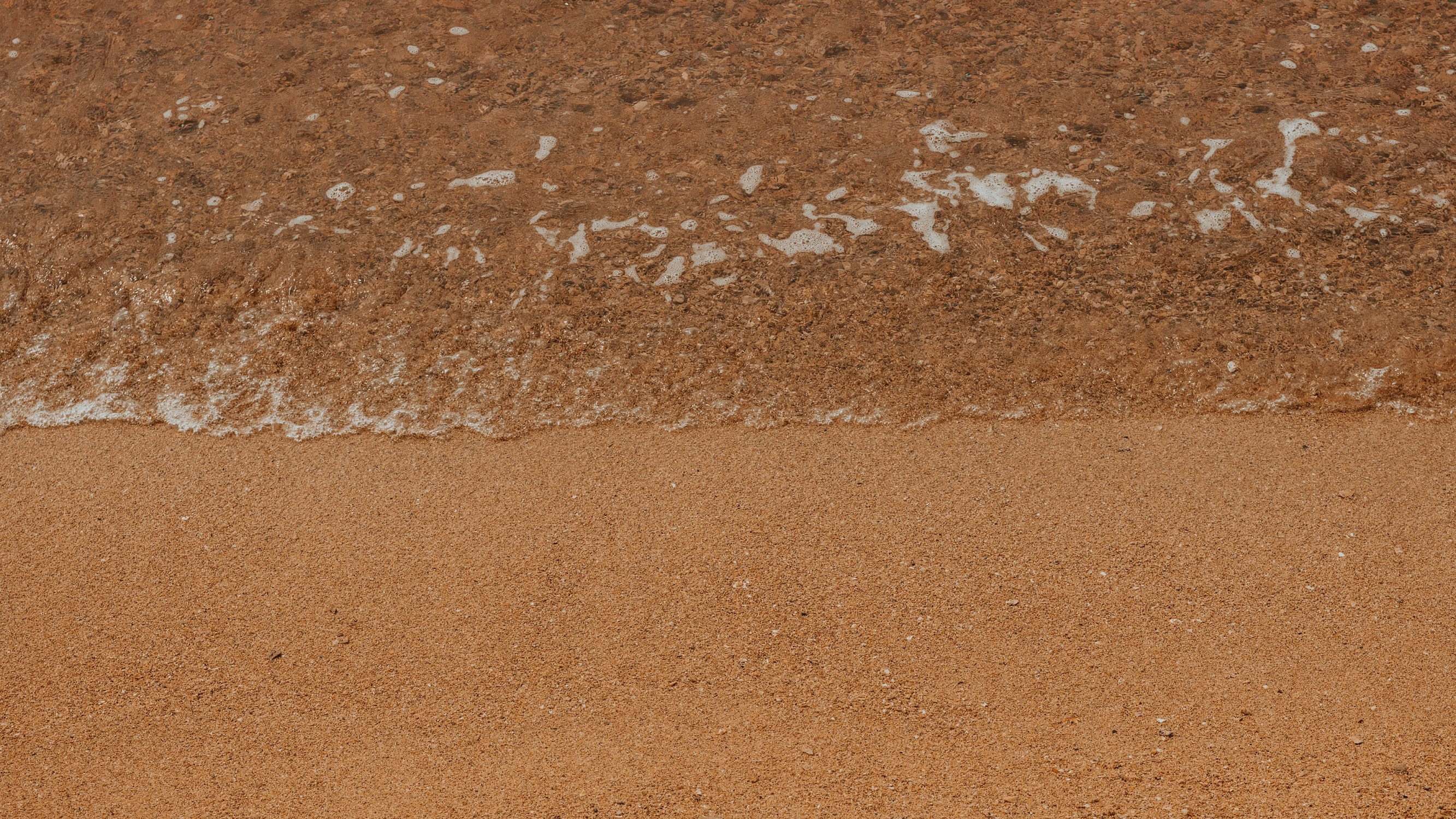 sand, close-up, gravel, indoors, water, wave, outdoors, dirt road, closeup, minimal, textured, split, no people, photo, directly above, 2K, land, brown, HD Wallpaper