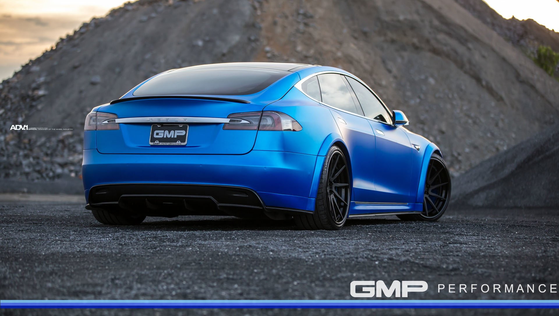 tesla, adv1, wheels, model-s, blue, p90d, 1080P, HD Wallpaper