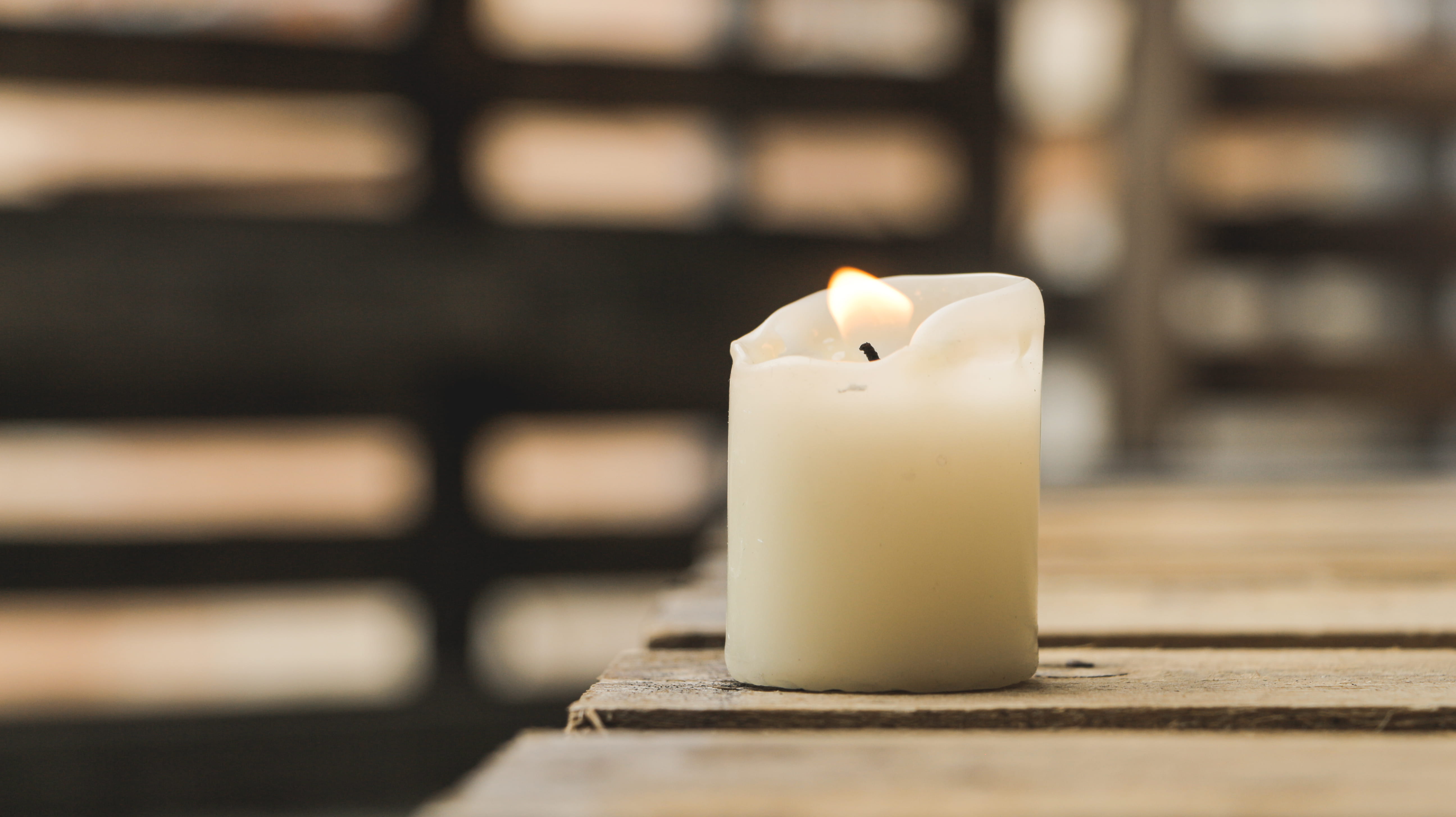 no people, white, day, photography, fire - natural phenomenon, indoors, selective focus, table top, focus on foreground, flame, burning, canle, container, HD Wallpaper