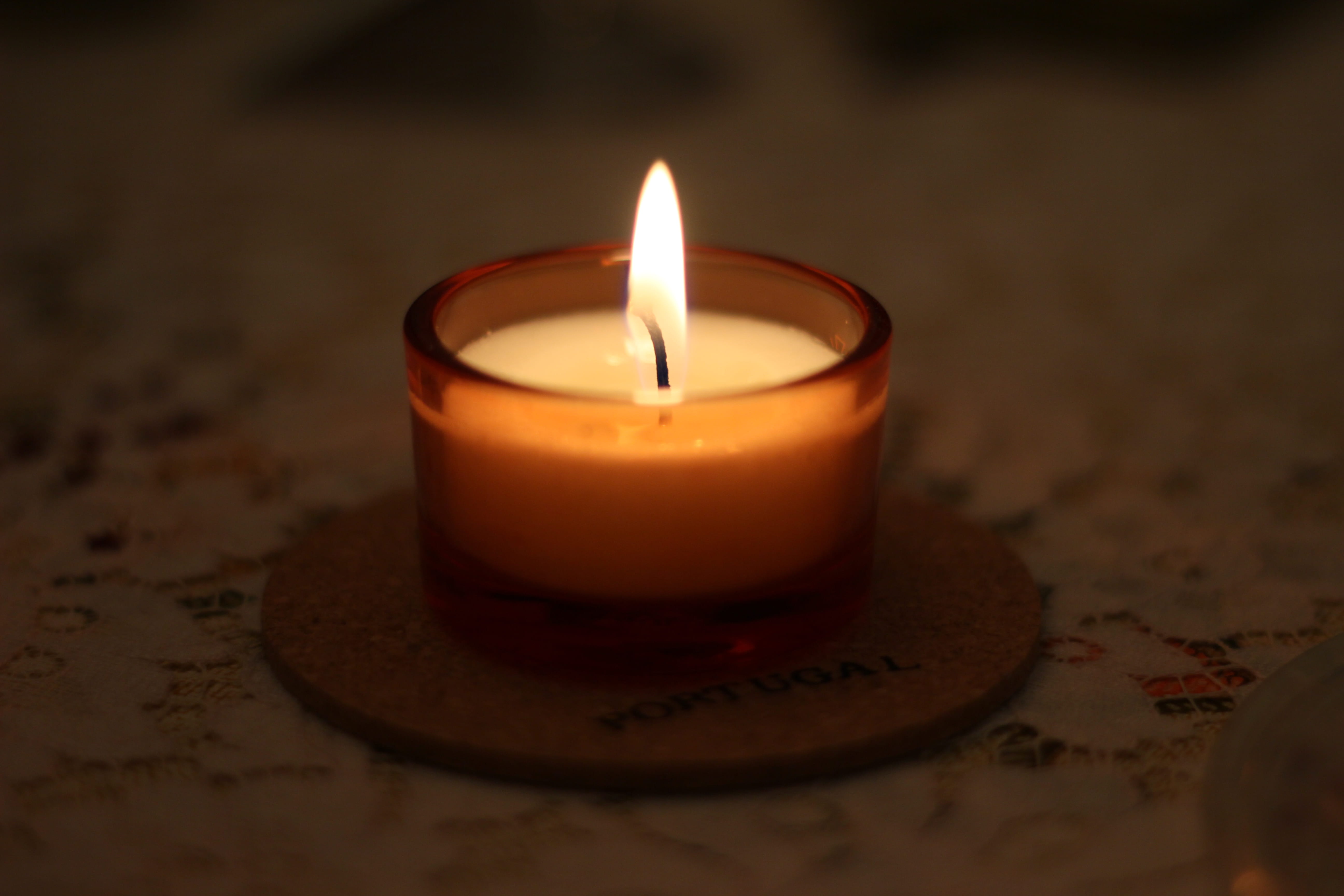 source of illumination, indoors, lighting equipment, close-up, no people, selective focus, celebration, dark, heat - temperature, tea light, fire, light, HD Wallpaper