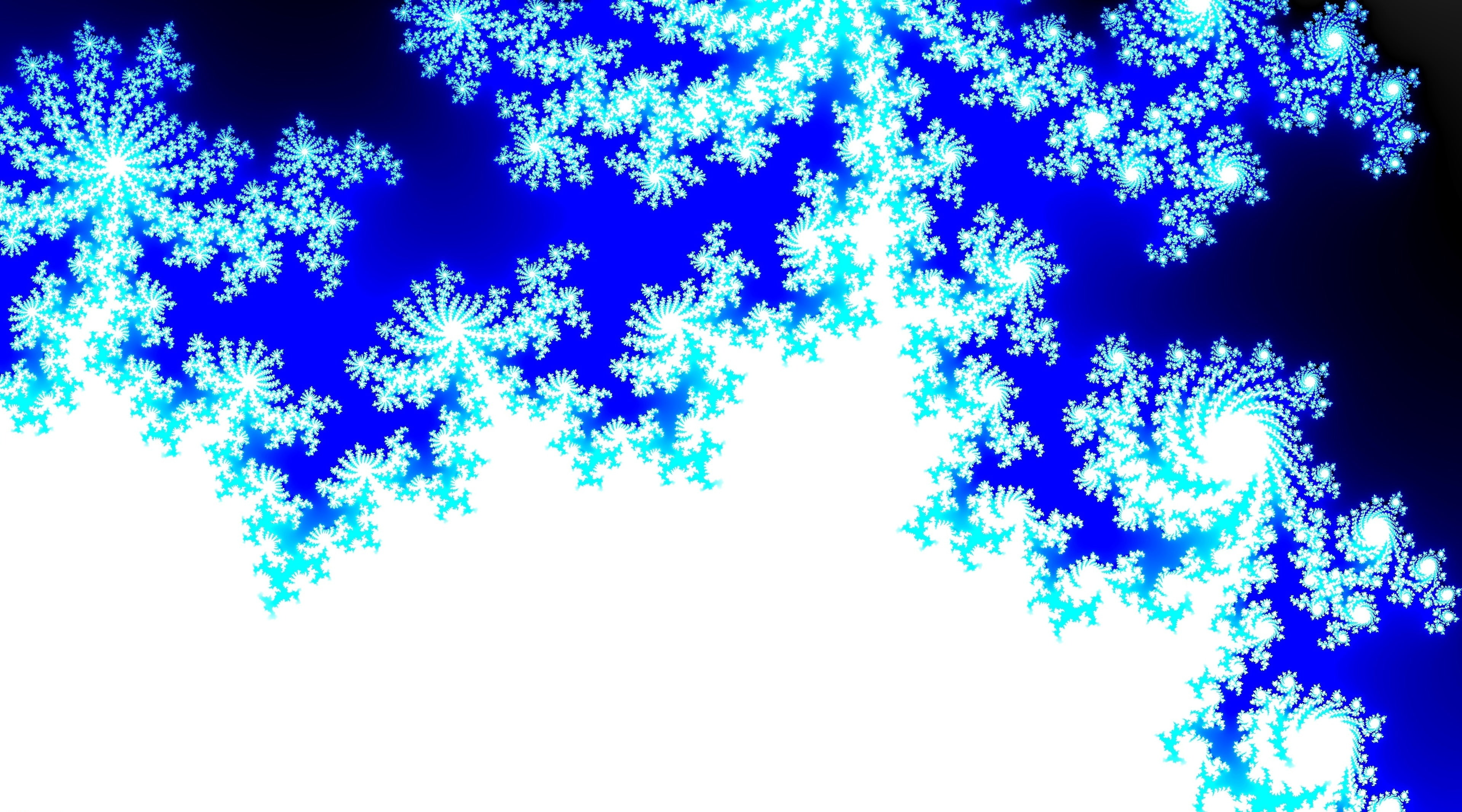 4K, plant, illuminated, close-up, mandelbrots, fractals, pattern, cold temperature, low angle view, white background, sky, tree, decoration, white color, HD Wallpaper