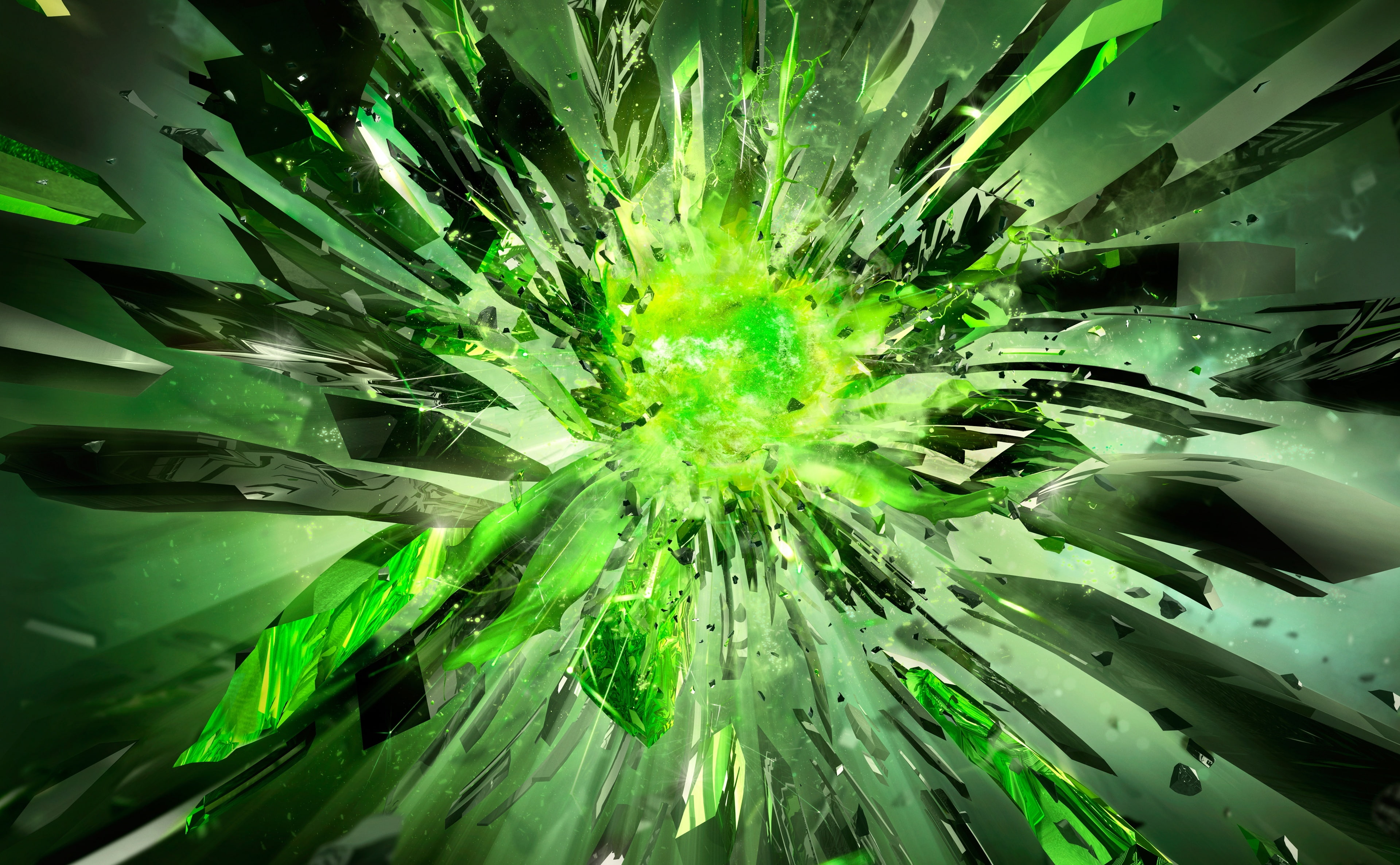 abstract art, food and drink, flowering plant, water, explosion, power, nvidia art, nvart, close-up, backgrounds, creativity, power unleashed, HD Wallpaper