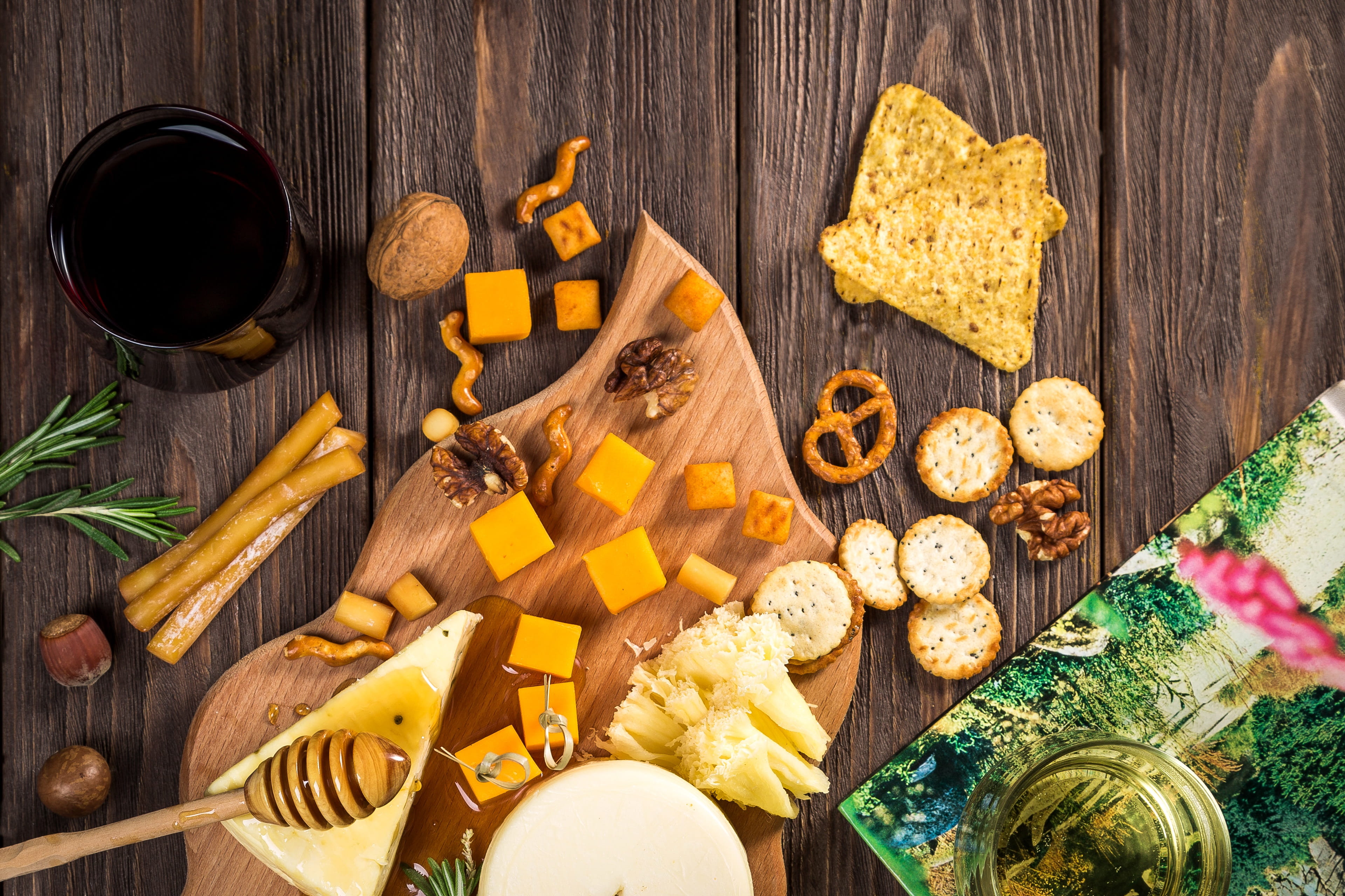 preparation, directly above, fruit, cut, gastronomy, wood - material, wooden, choice, kitchen, cheese, snacks, pieces, chopped, freshness, refreshment, HD Wallpaper