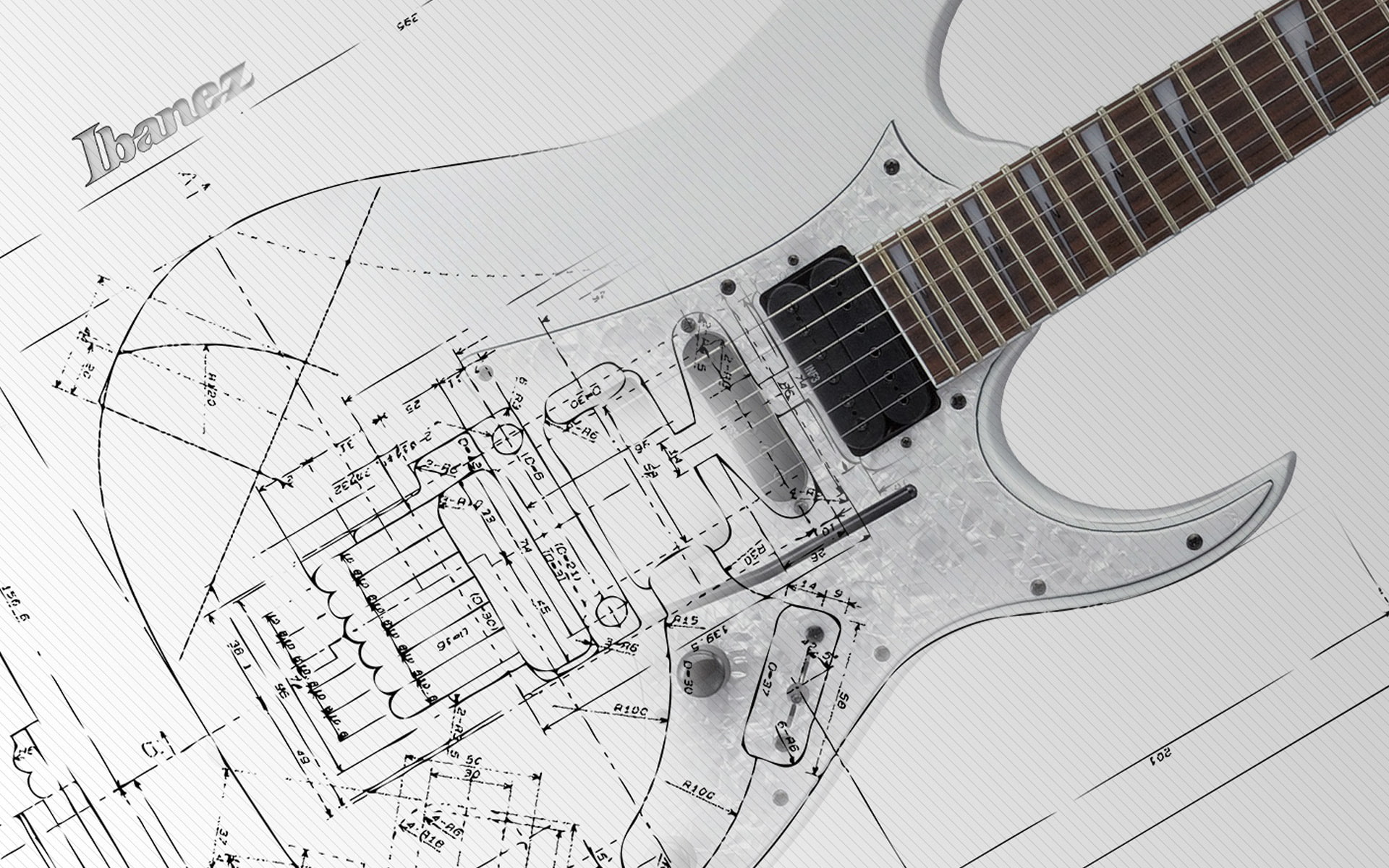 1080P, plan, drawing, diagram, electric guitar, HD Wallpaper