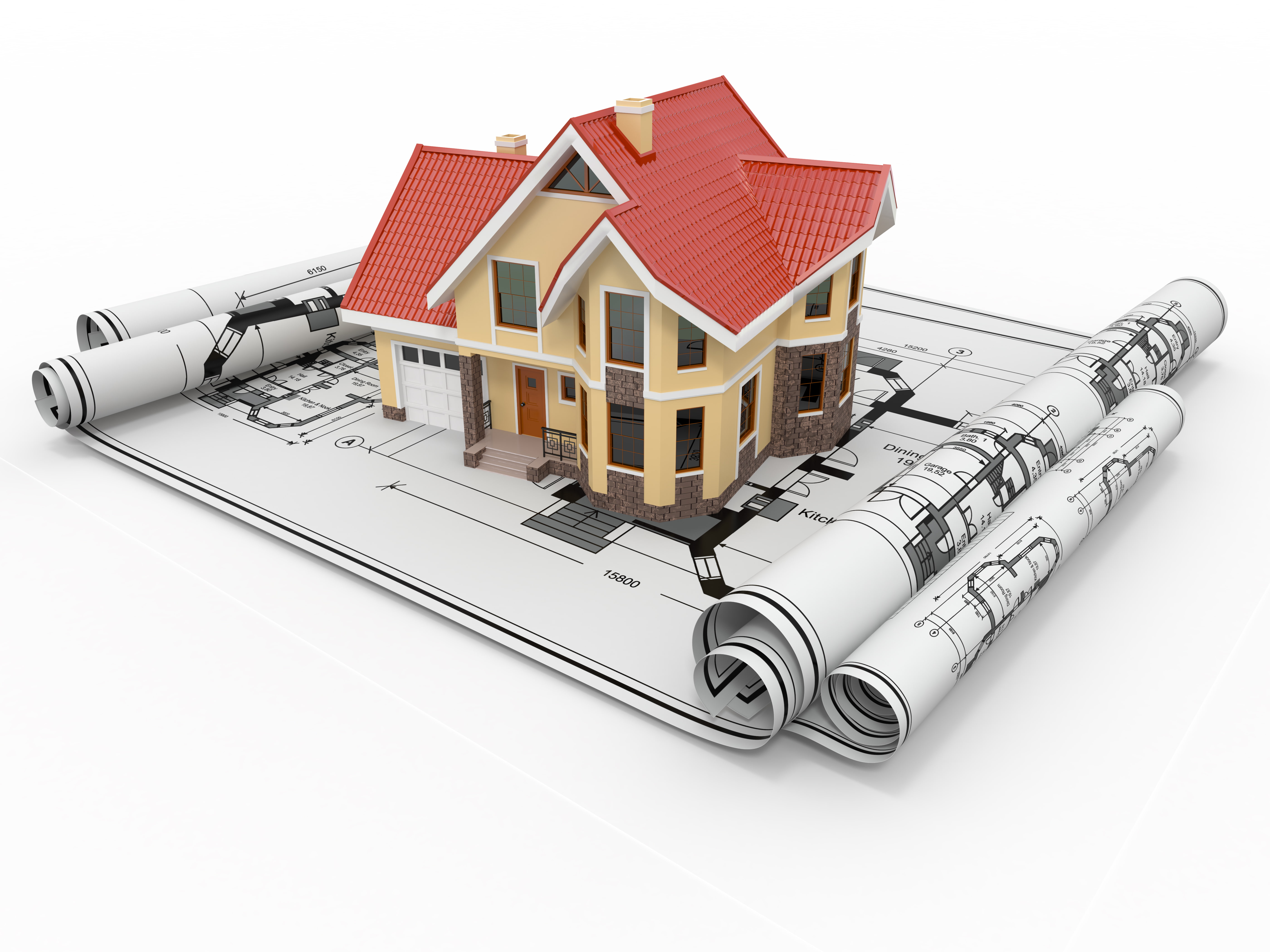 design, white, plans, blueprint, house, 5K, HD Wallpaper