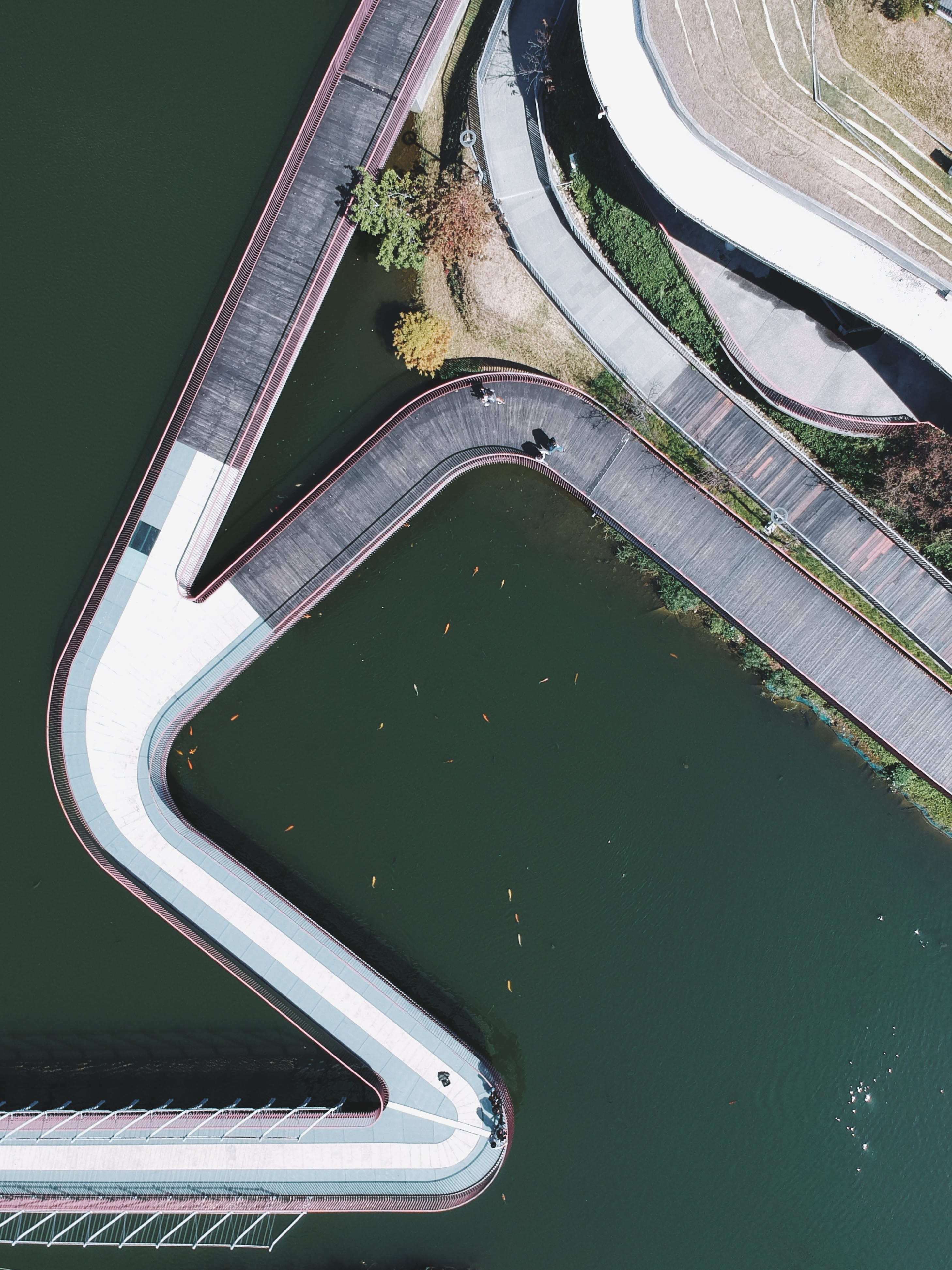 road, scenery, djispark, travel, concrete, building exterior, nature, xitun district, taiwan, aerial, ocean, connection, land, multiple lane highway, high angle view, Phone HD Wallpaper
