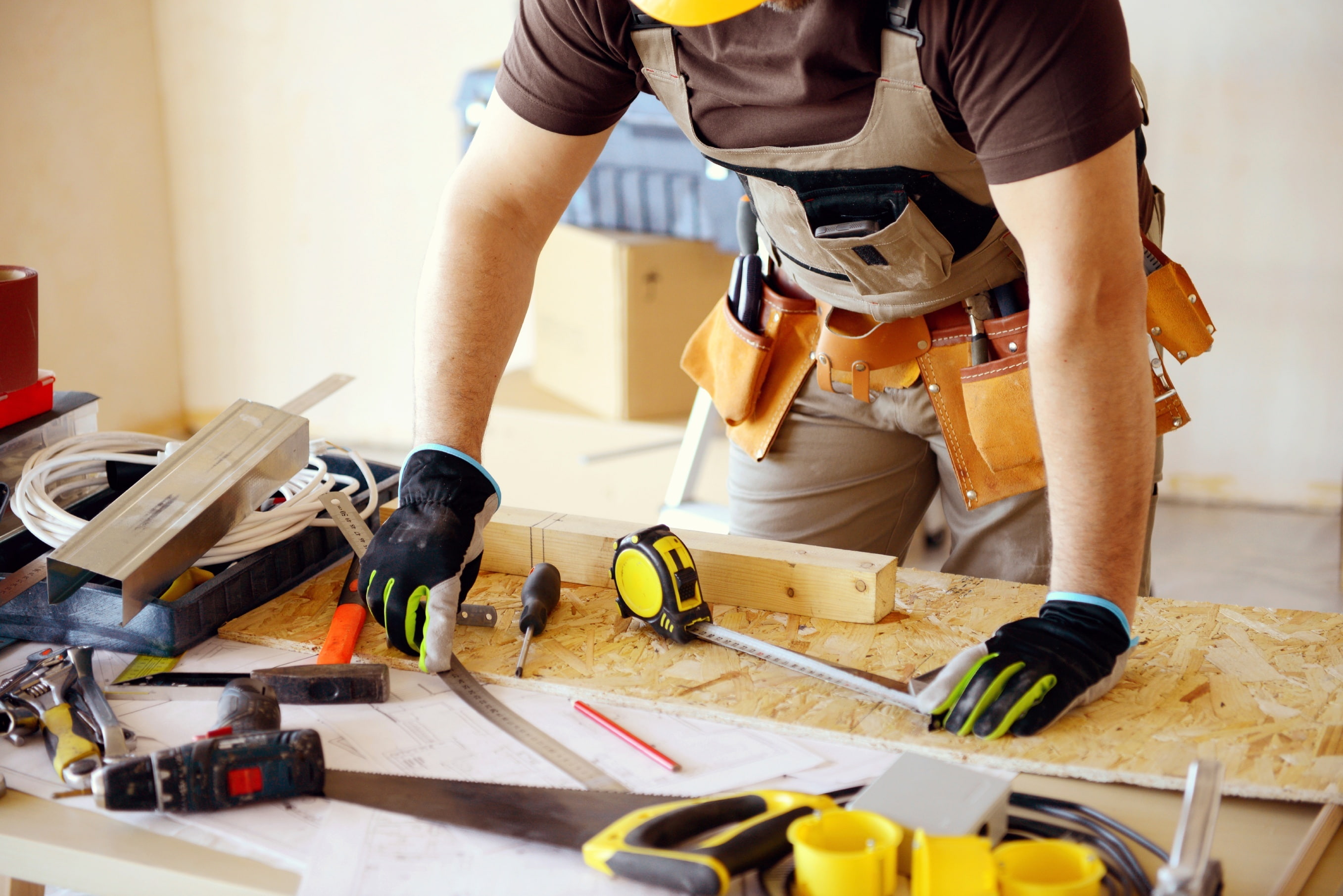 plans, tools, measures, project, worker, 2K, HD Wallpaper
