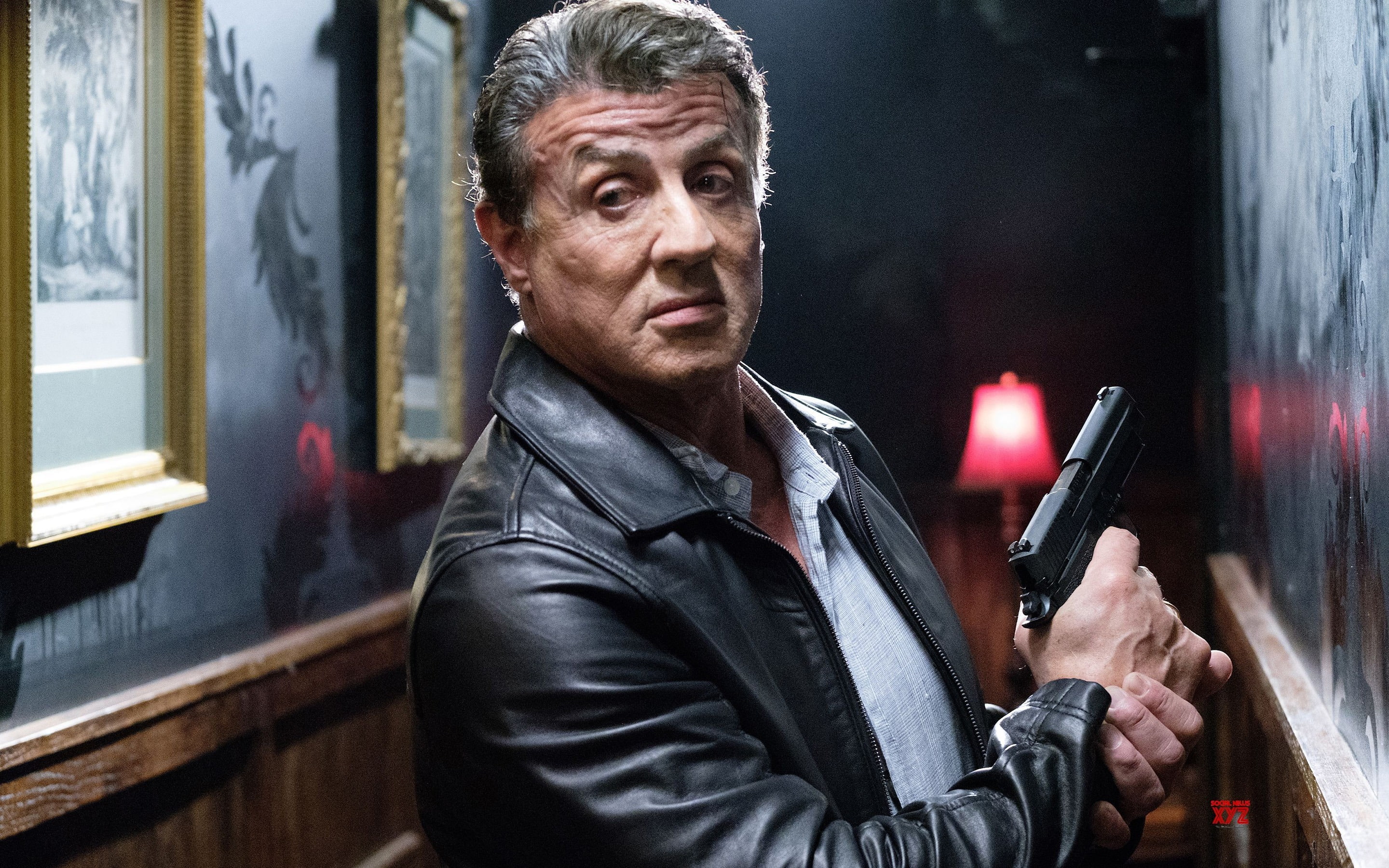 men, architecture, fire, males, warning sign, indoors, looking, 2K, sylvester, adult, smoking - activity, stallone, one person, social issues, hades, leather, HD Wallpaper