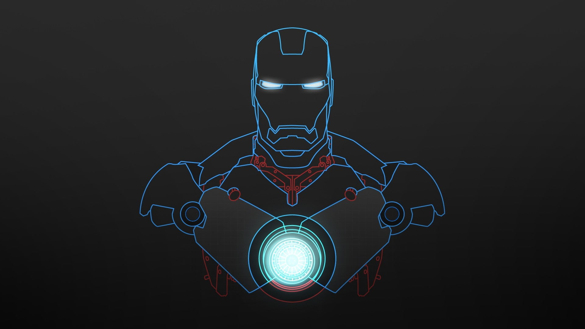 1080P, blueprints, Marvel Comics, Iron Man, abstract, HD Wallpaper
