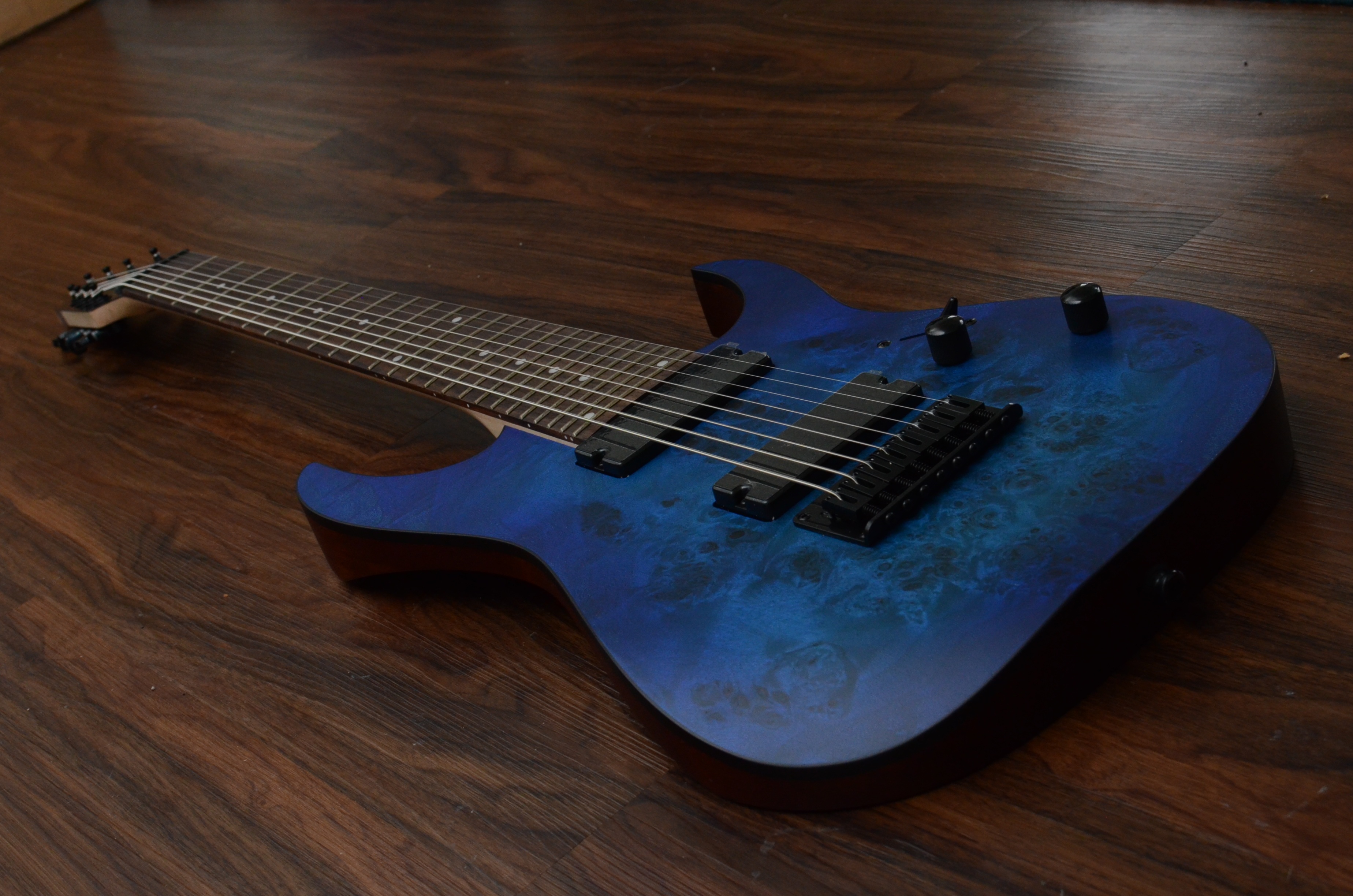 man made object, music, still life, acoustic guitar, musical instrument, high angle view, indoors, blue, wood - material, string instrument, guitar, string, HD Wallpaper