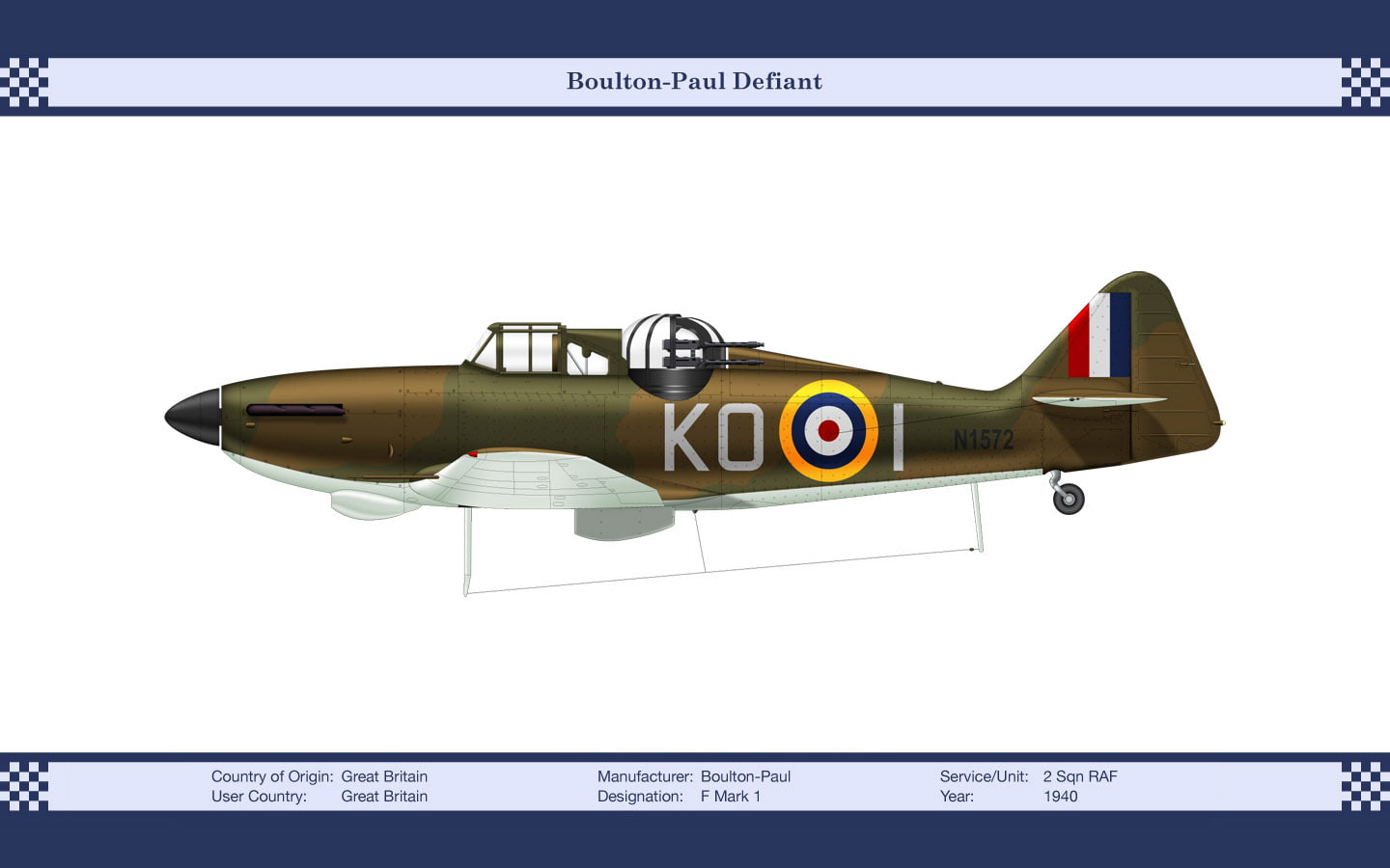 Aircraft, Military, 720P, Boulton Paul Defiant, HD Wallpaper