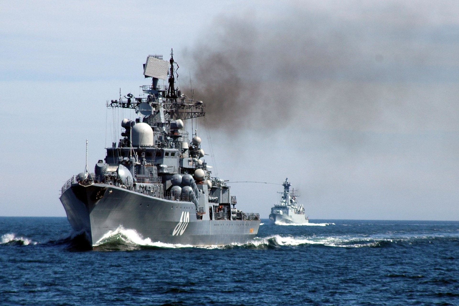 1080P, Destroyer, Nastoychivyy (610), Russian Navy, Warships, HD Wallpaper