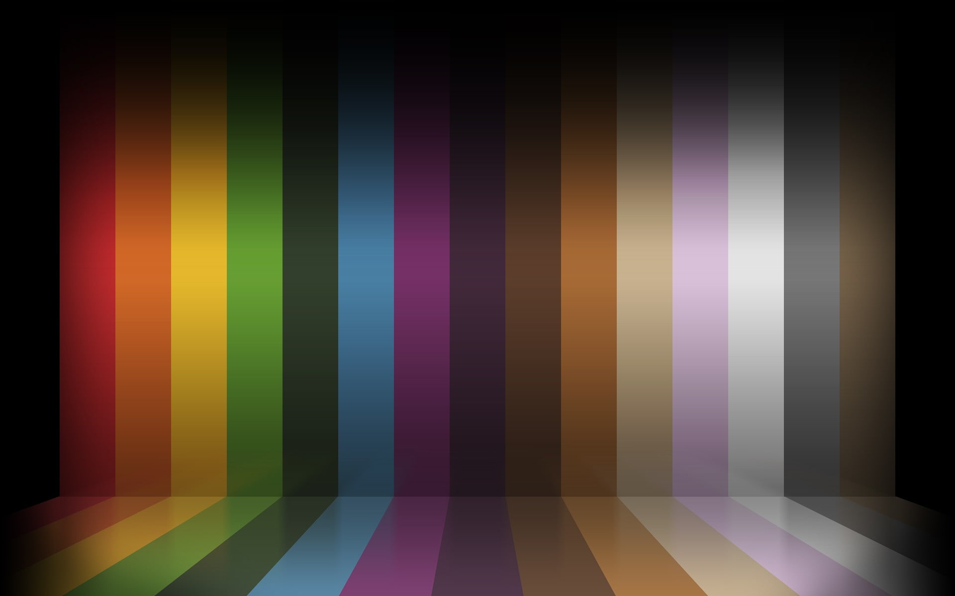 colorful, lines, 1080P, rainbows, digital art, HD Wallpaper