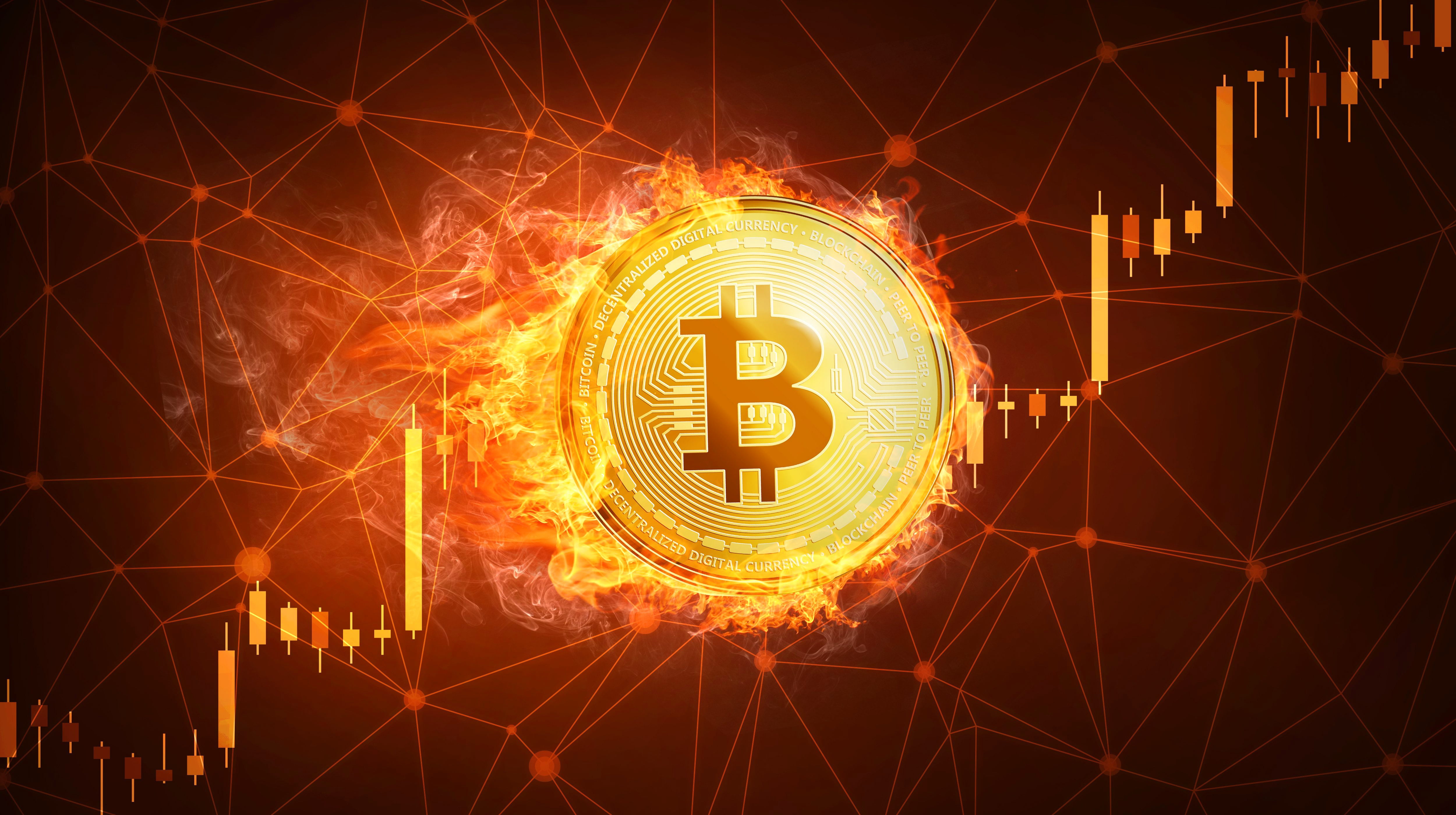 schedule, bitcoin, 4K, flame, fire, HD Wallpaper