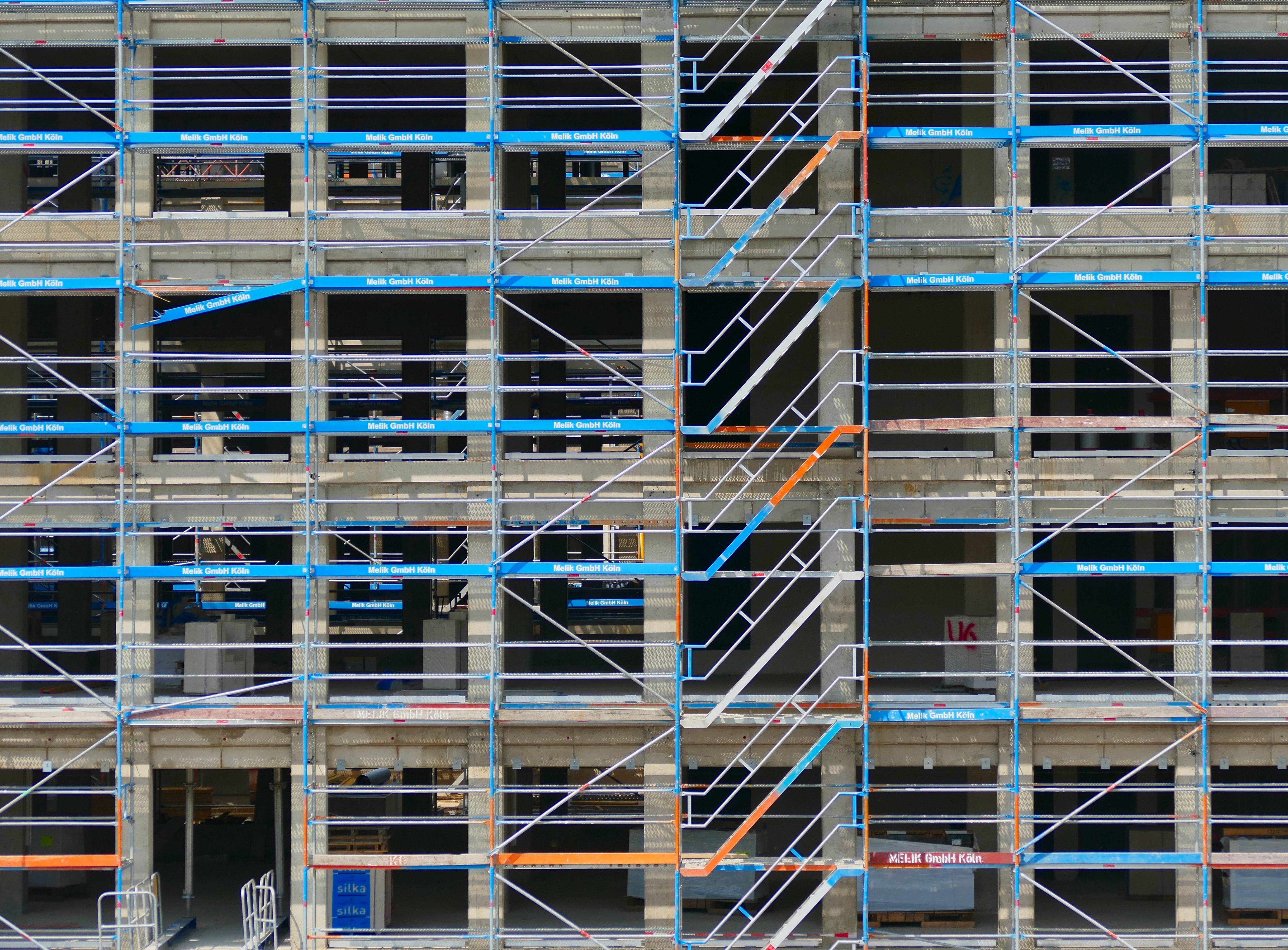 full frame, development, built structure, site, construction industry, scaffolding, building construction, building exterior, build, city, architecture, HD Wallpaper