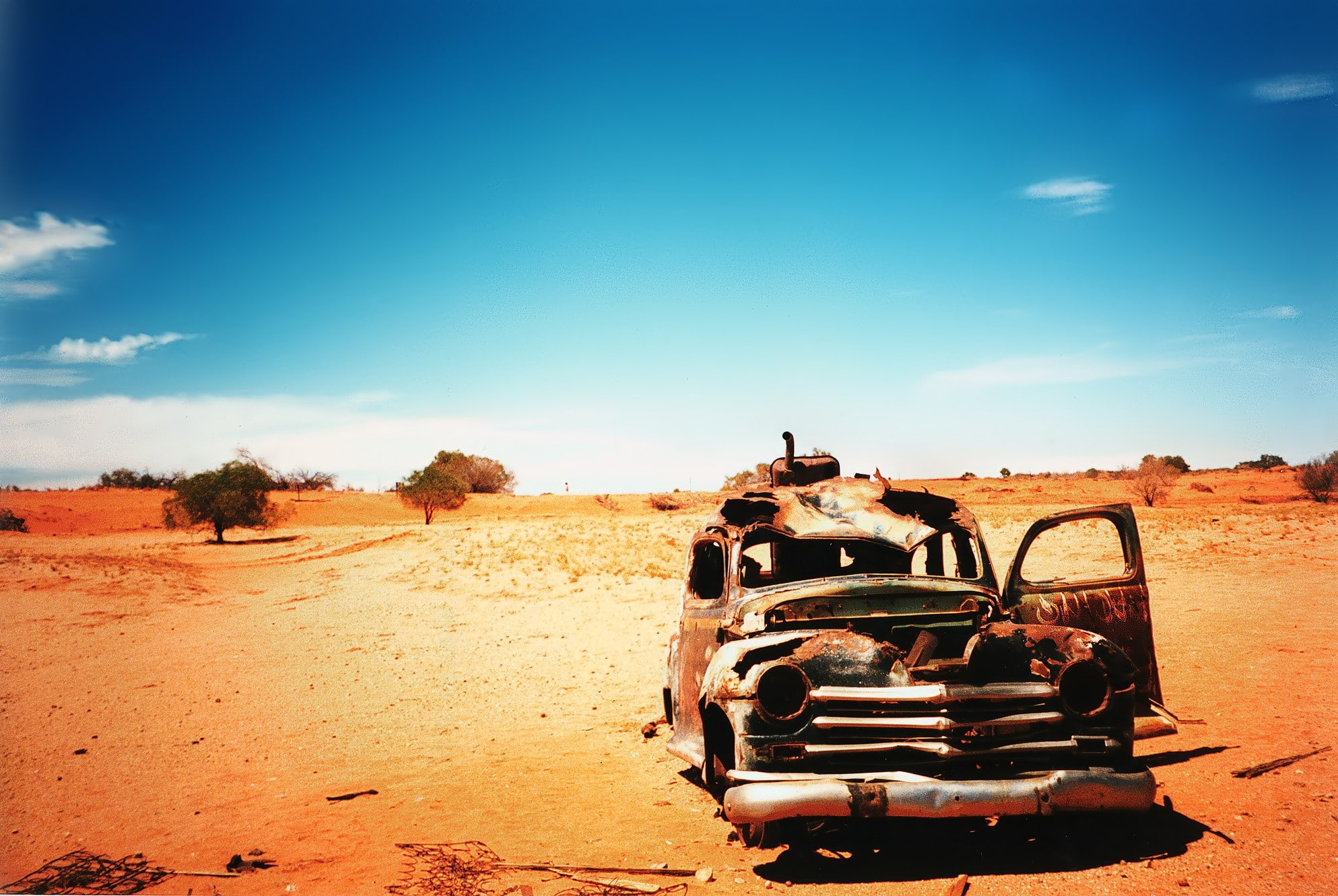 environment, abandoned, motor vehicle, outdoors, transportation, mode of transportation, sunlight, obsolete, sky, cloud - sky, scrap Car, car, old, 1080P, HD Wallpaper
