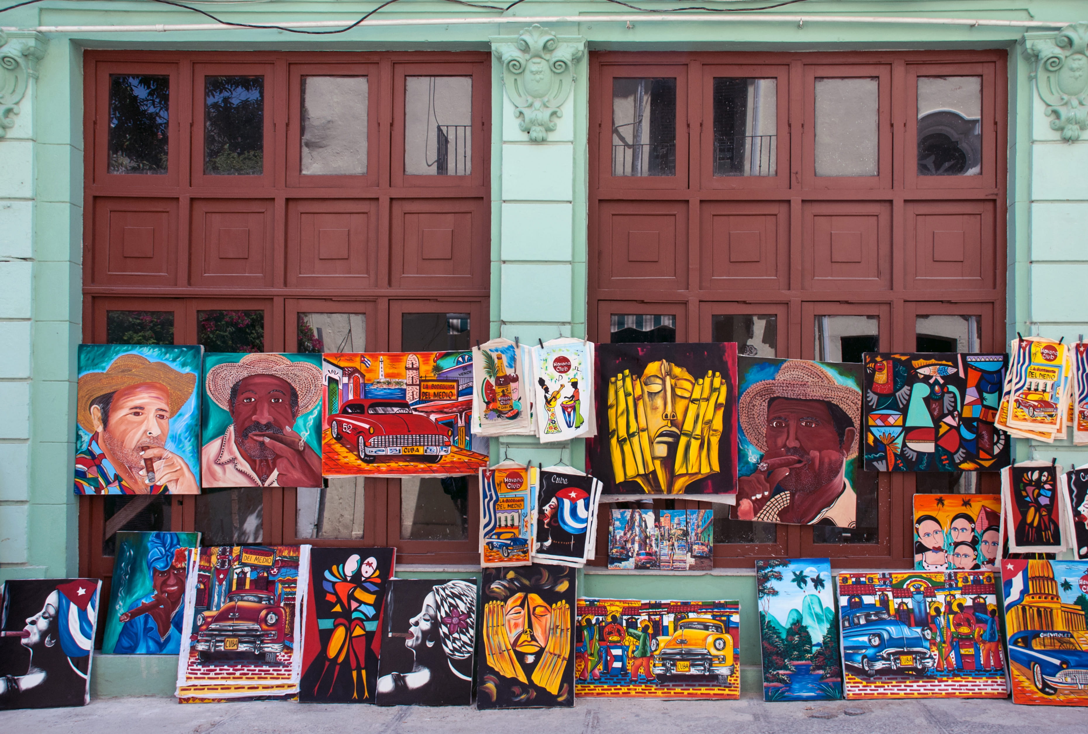 no people, architecture, town, built structure, colorful, painting, craft, cuban, walls, streets, sculpture, colors, art, large group of objects, multi colored, HD Wallpaper