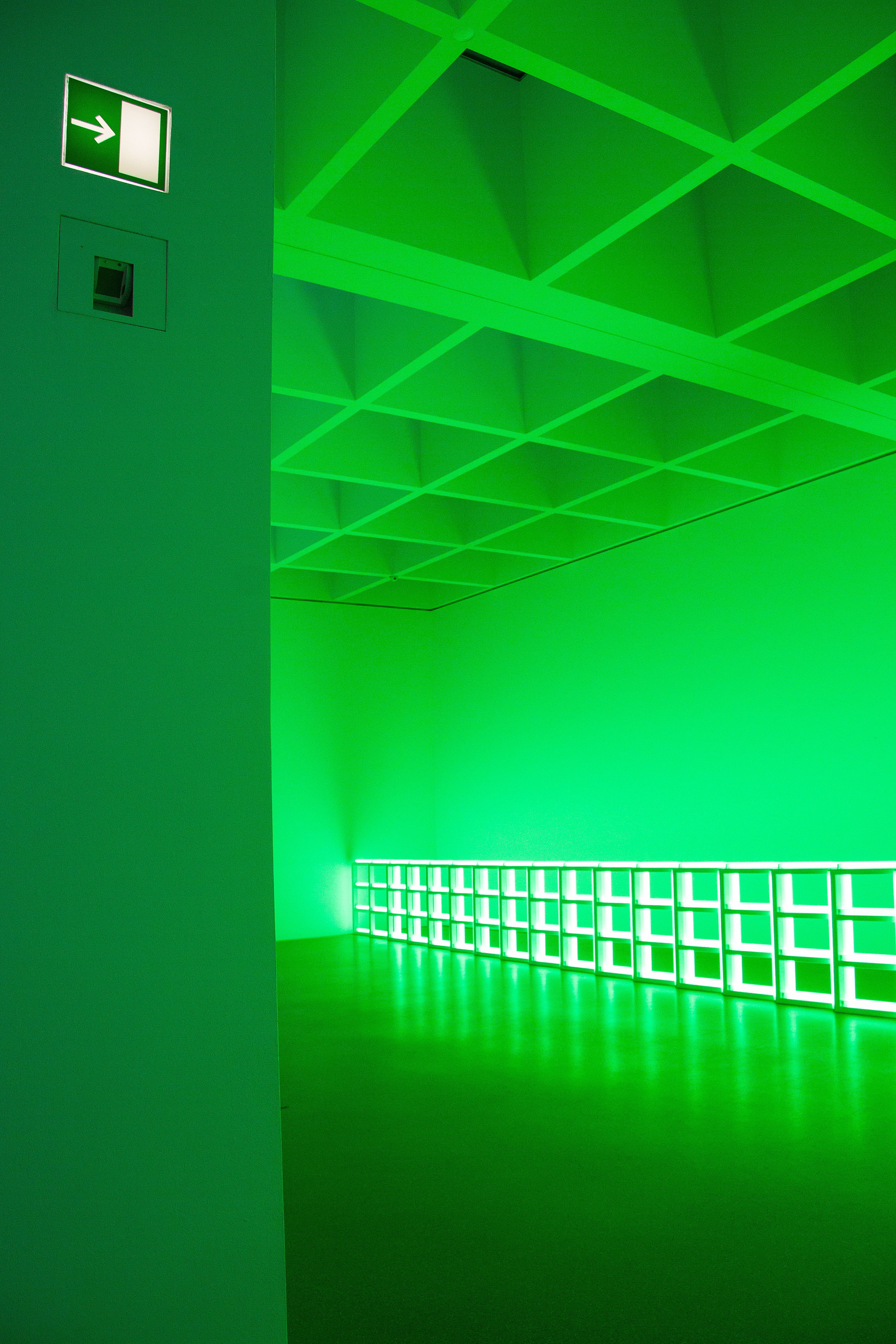 building, illuminated, output, installation, light, escape route, pattern, glowing, light sculpture, communication, turquoise colored, architecture, munich, Phone HD Wallpaper