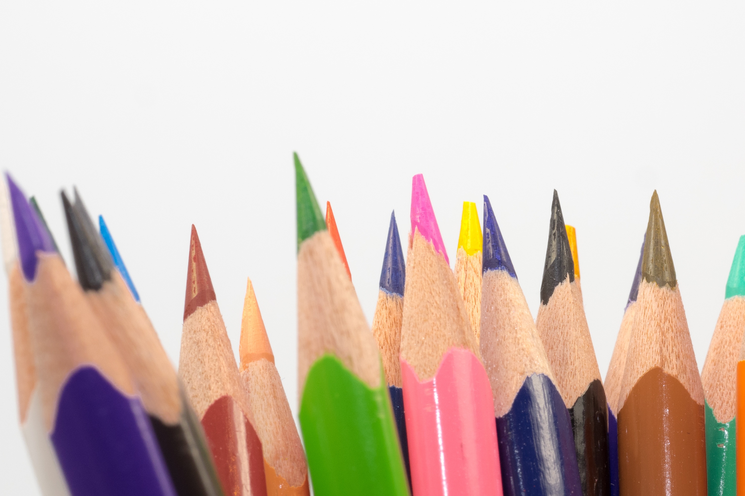 pencil, writing accessories, large group of objects, art and craft equipment, photography, in a row, variation, colored pencil, close, assorted, indoors, HD Wallpaper