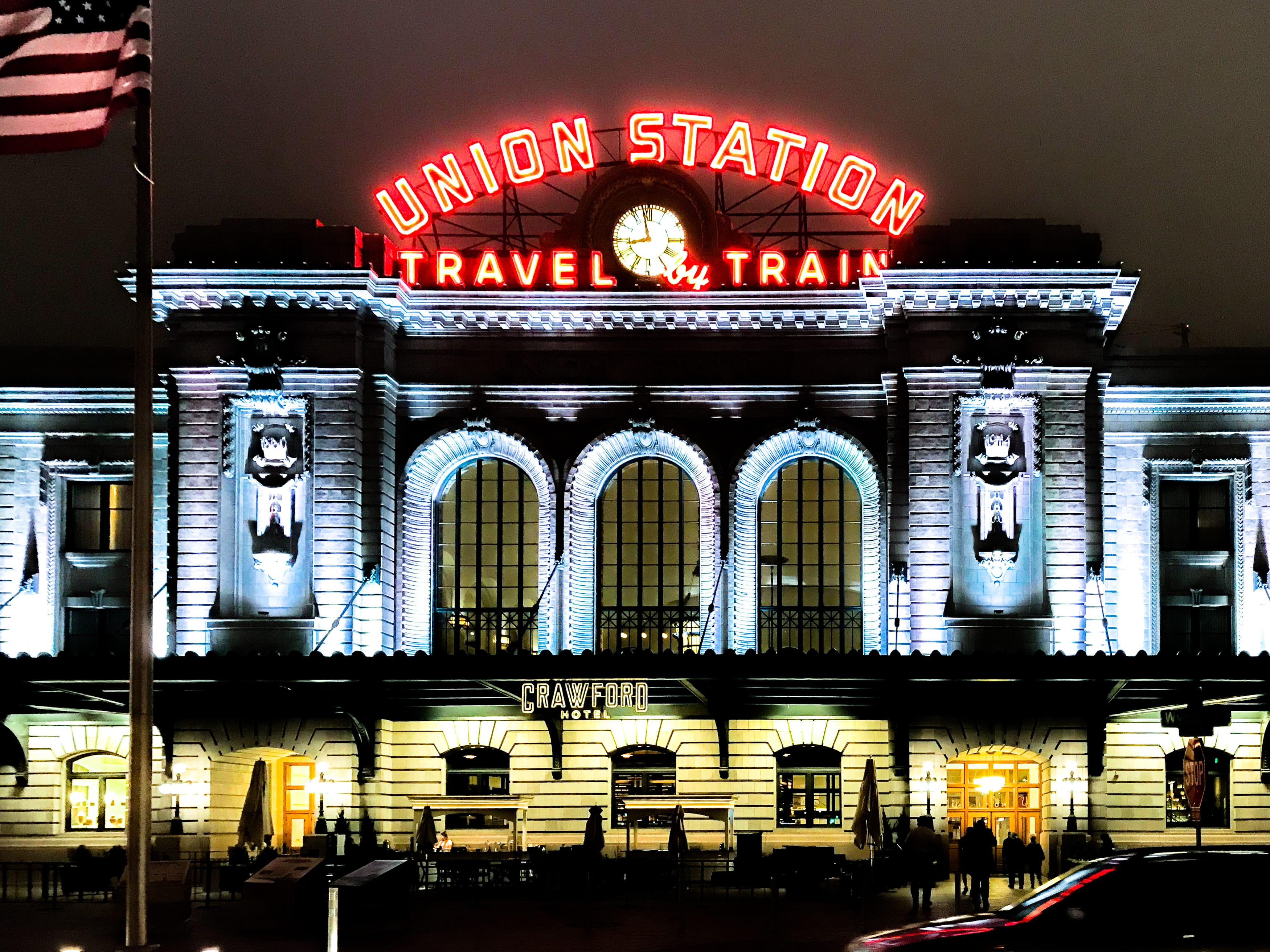 travel, no people, city, built structure, communication, arts culture and entertainment, illuminated, sign, building exterior, 2K, denver, architecture, HD Wallpaper