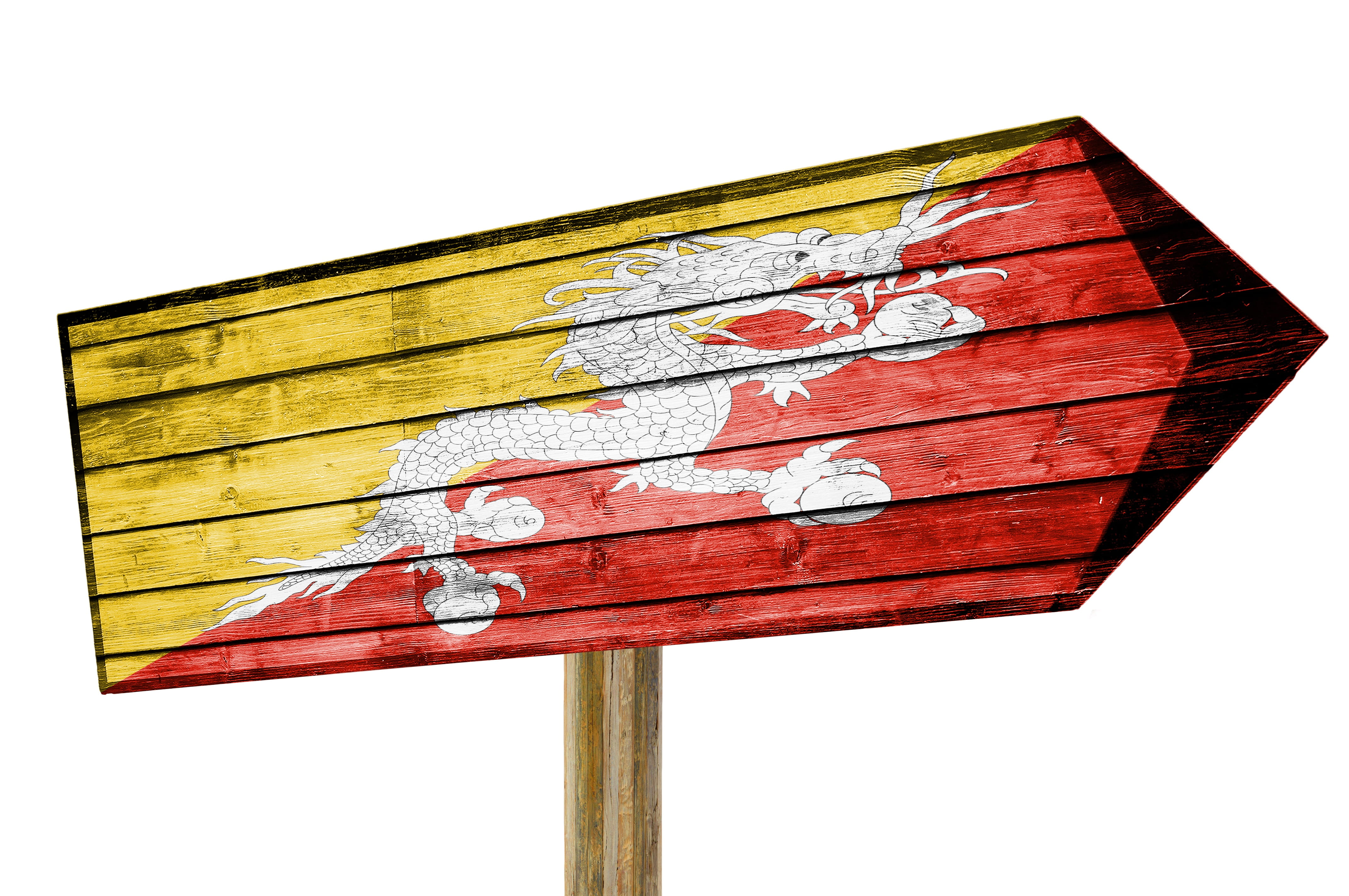 sign, day, cut out, close-up, travel, road, treks, bhutan flag, metal, red, outdoors, arrow, bhutan, sky, nature, low angle view, white color, way, camp, HD Wallpaper